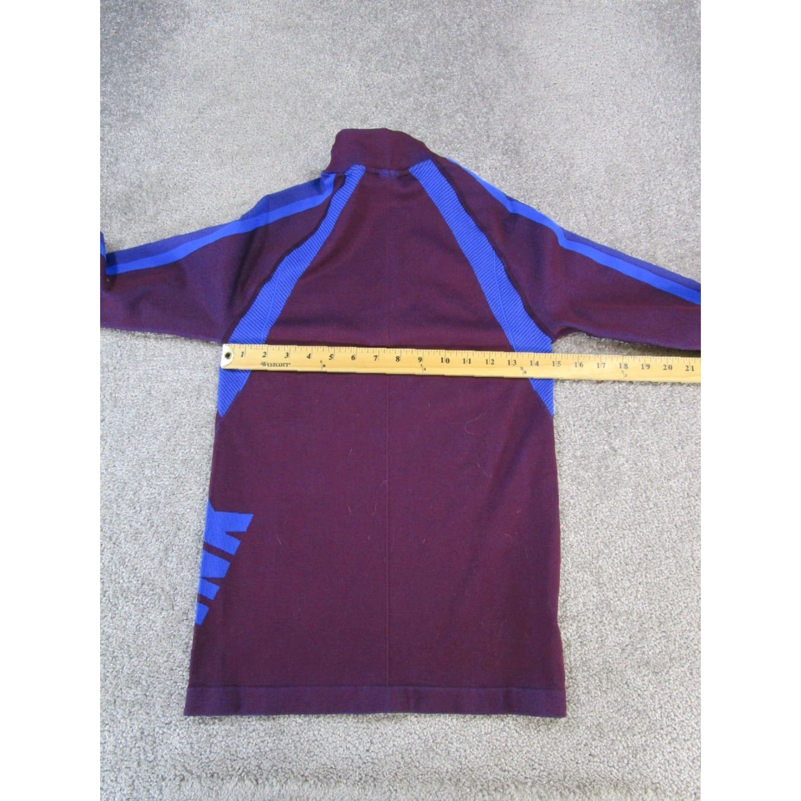 Victoria's Secret VINTAGE Victoria's Secret Sweater Shirt Womens S Mock Neck Fleece Pullover Blue Pink Solid 90s Concert? (Oops) Size S / US 4 / IT 40 - 6 Thumbnail