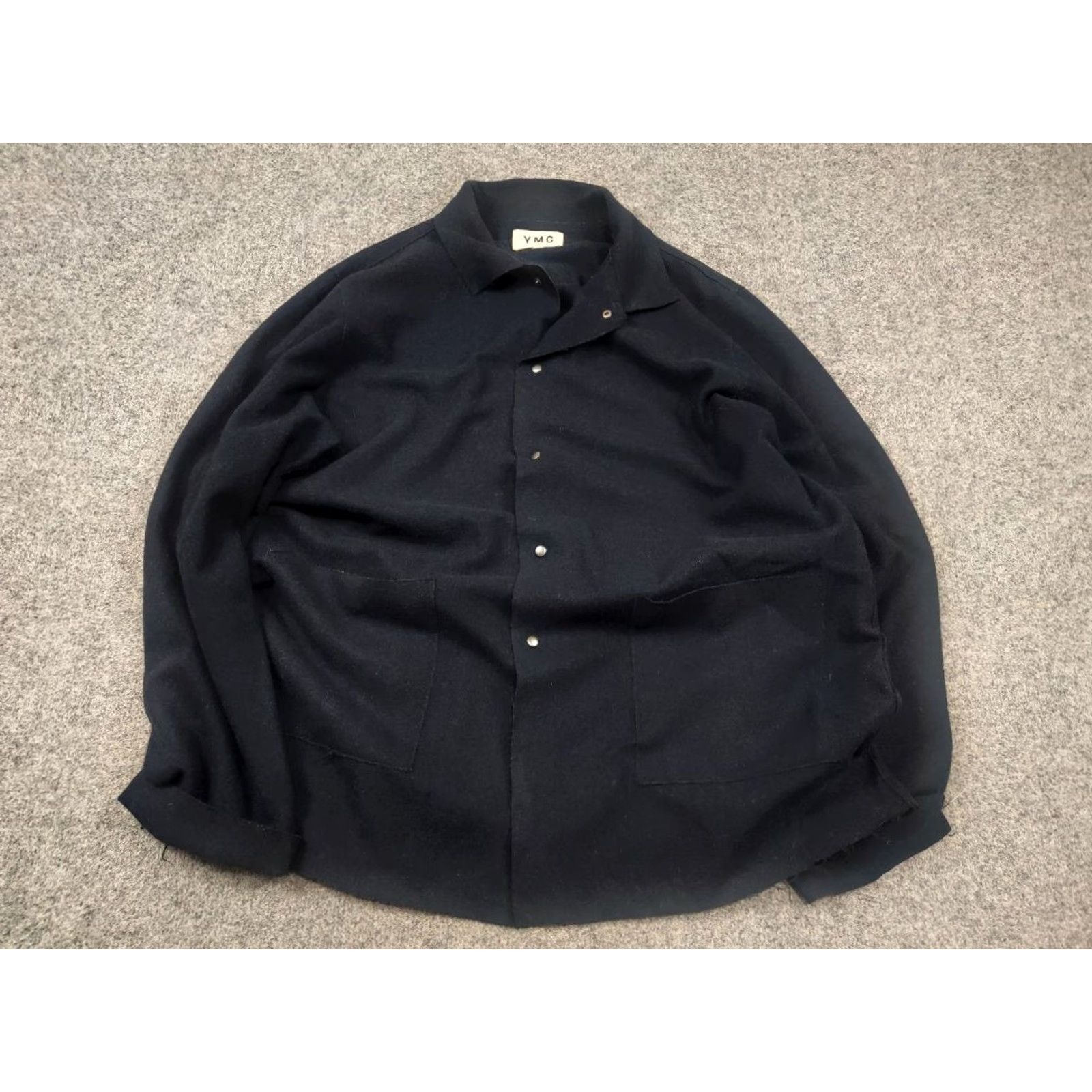 YMC YMC You Must Create Design Jacket Women XL Navy Blue Wool Overshot Overiszed All Seasons Fall Spring Summer Size XL / US 12-14 / IT 48-50 - 4 Thumbnail