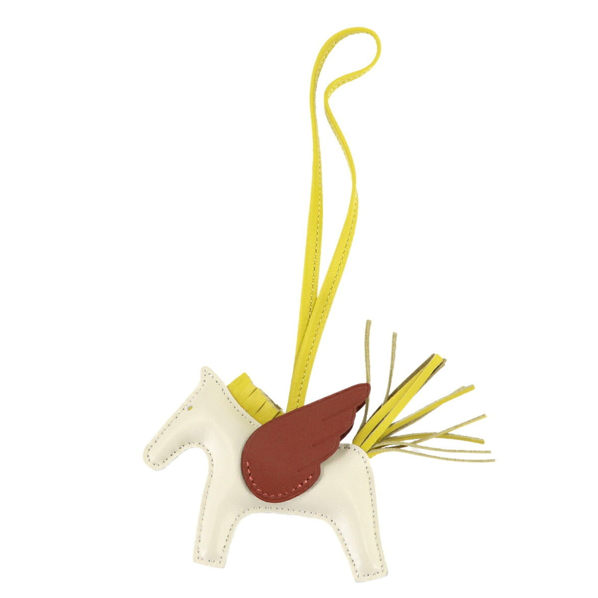 Hermes Hermès Rodeo Pegasus PM Handbag Charm Anjou Milo Crayon Lime Cuivre Double Stamped