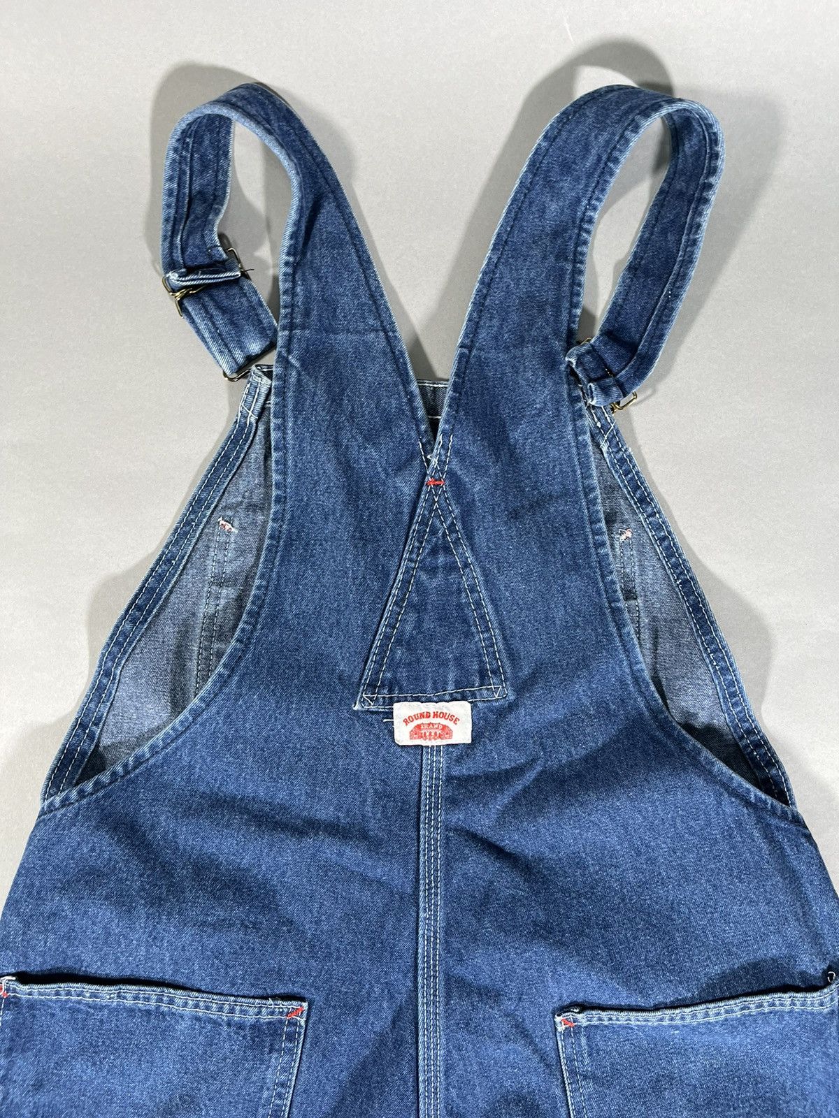 Other Rare Vintage Workers Round House Denim Overalls Size US 32 / EU 48 - 11 Thumbnail