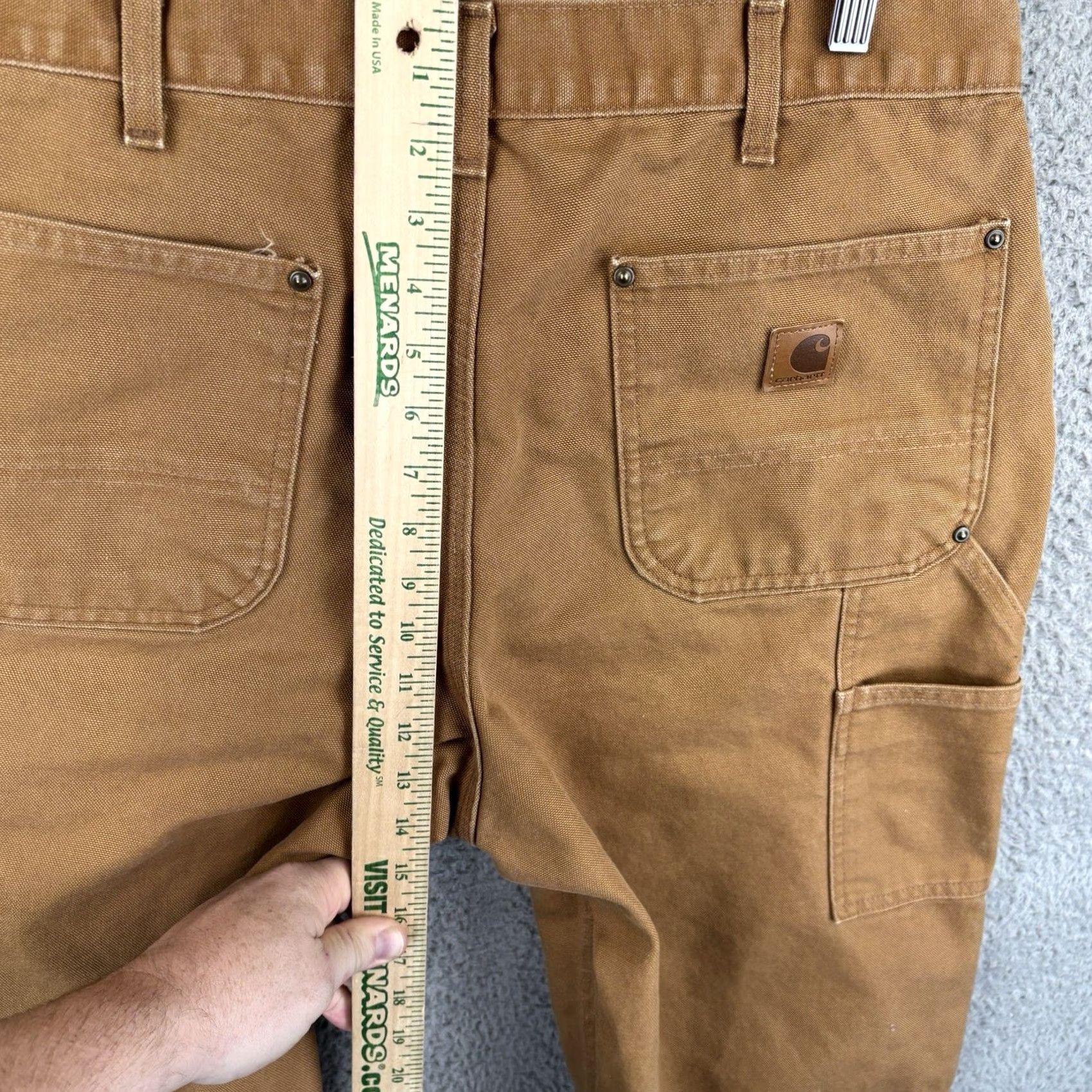 Carhartt VINTAGE Carhartt Pants Carpenter Men Brown Duck Canvas 34x34 34 Inseam Relaxed Straight 34x34 Mens Size US 34 / EU 50 - 6 Thumbnail