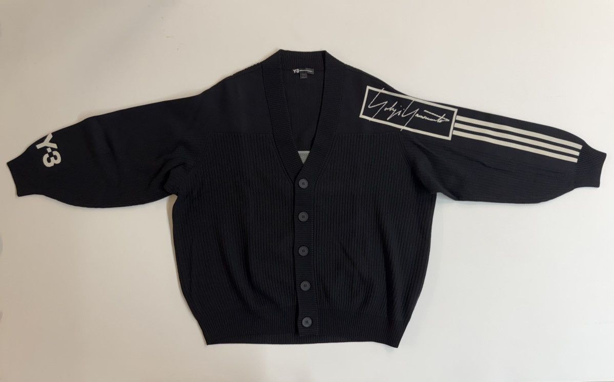 Adidas × Y-3 adidas Y-3 × Yohji Yamamoto Knit Wool Cardigan Oversized Size US L / EU 52-54 / 3 - 8 Thumbnail