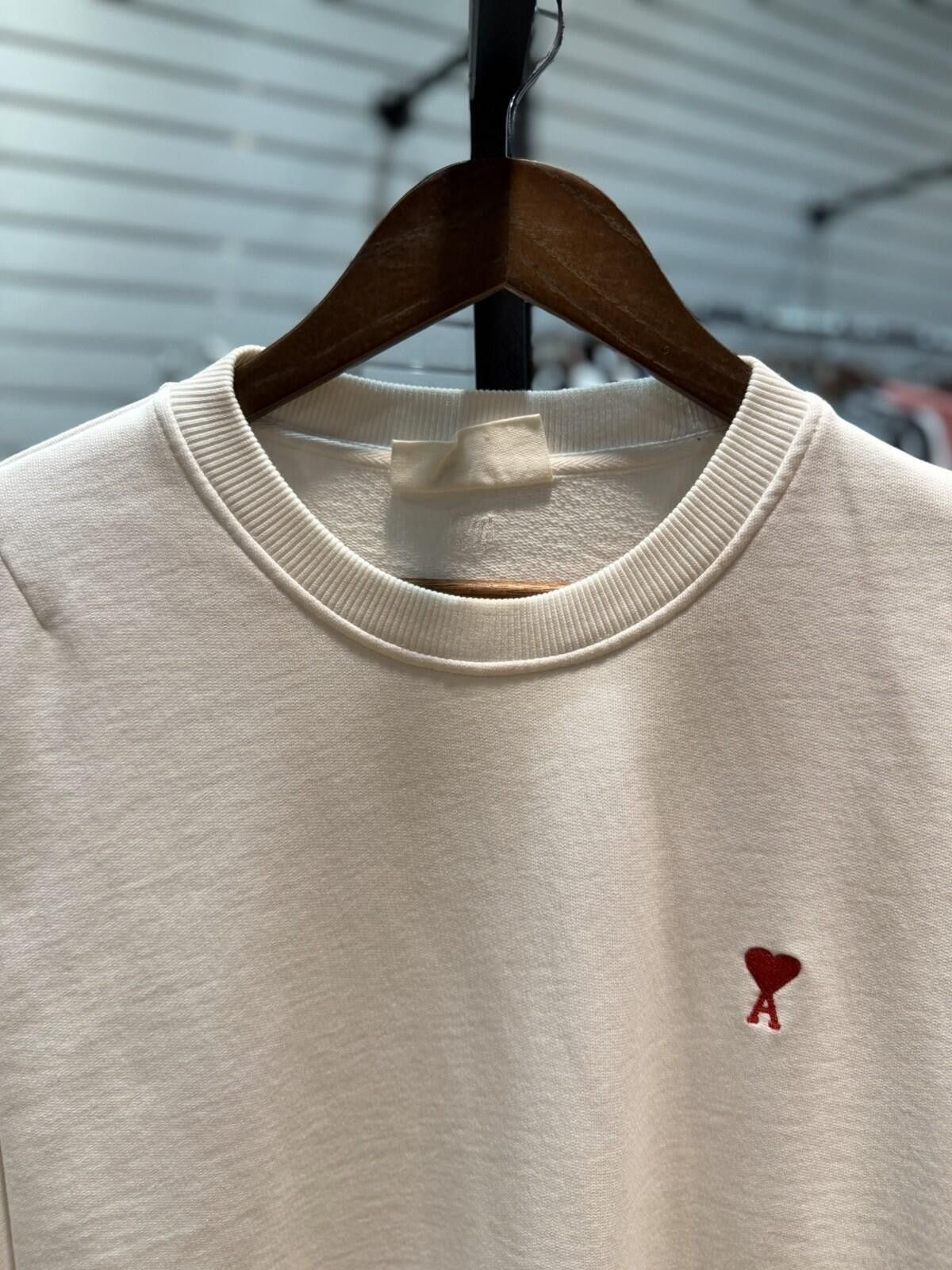 AMI Ami Paris Alexandre Mattiussi White Wool Sweatshirt Medium Size US M / EU 48-50 / 2 - 6 Thumbnail