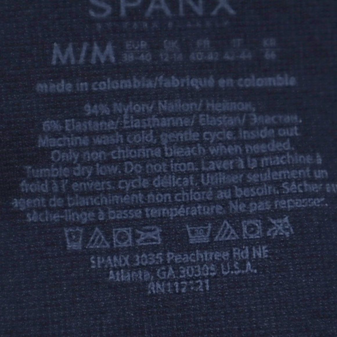 Spanx Spanx Leggings Navy Blue Women's M Seamless HR Ankle Nylon Woven Slim Pant Flat Pull On Inseam 25in. Activewear Training Size 32" / US 10 / IT 46 - 5 Thumbnail