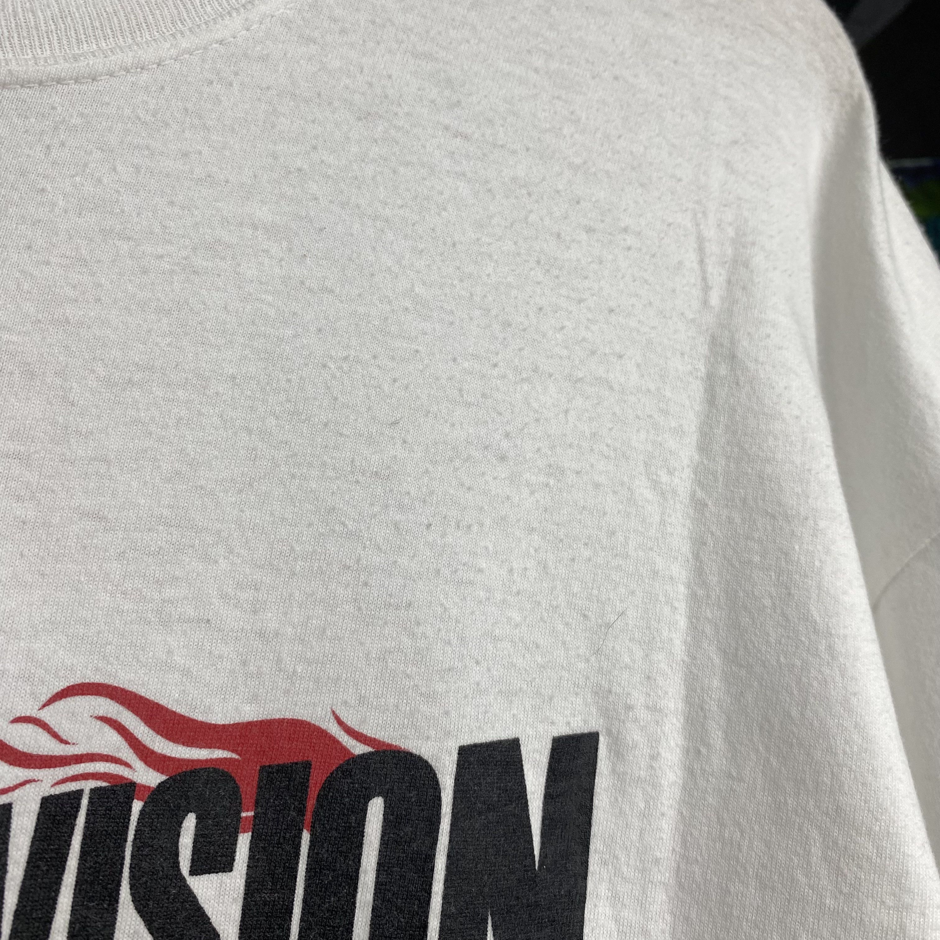 Band Tees VISION Watching The World Burn RARE Vintage 2000 Shirt Size US XL / EU 56 / 4 - 5 Thumbnail