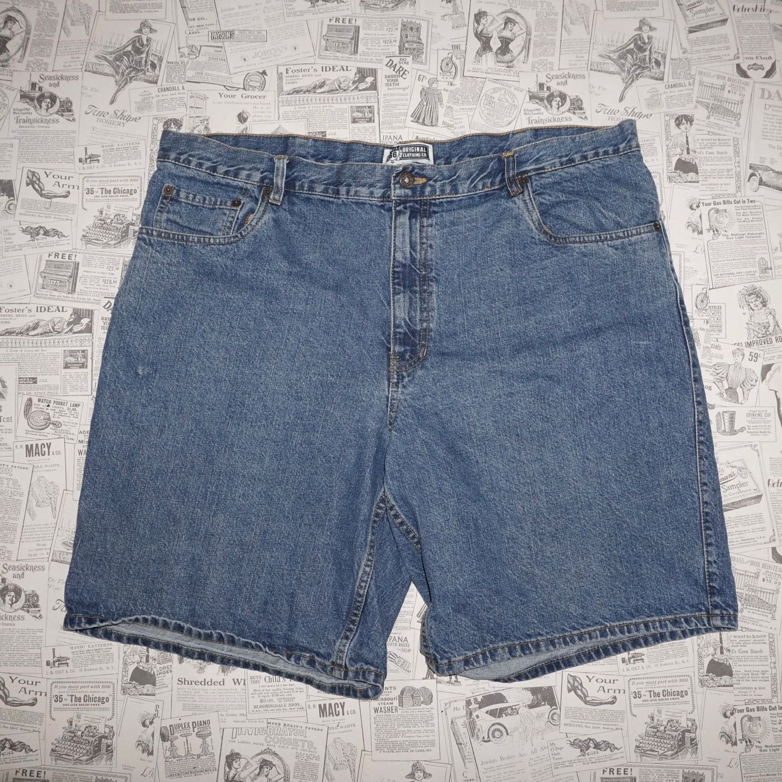 Route 66 42 - Vintage y2k route 66 denim 00s summer jean shorts jorts Size US 42 / EU 58 - 1 Thumbnail