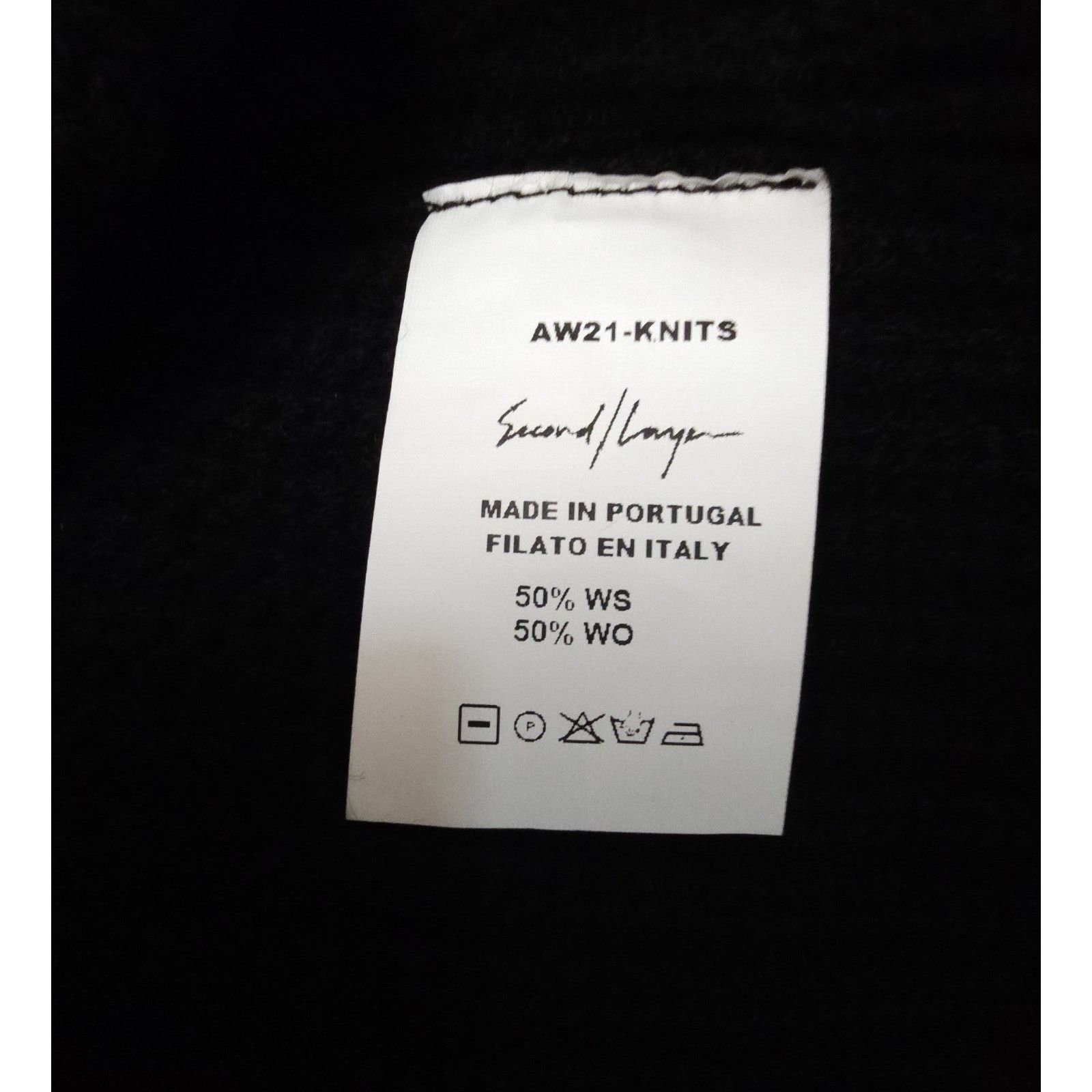 Second/Layer Second Layer Men's Wool/Cashmere Sweater Black Size XS Size US XS / EU 42 / 0 - 3 Thumbnail