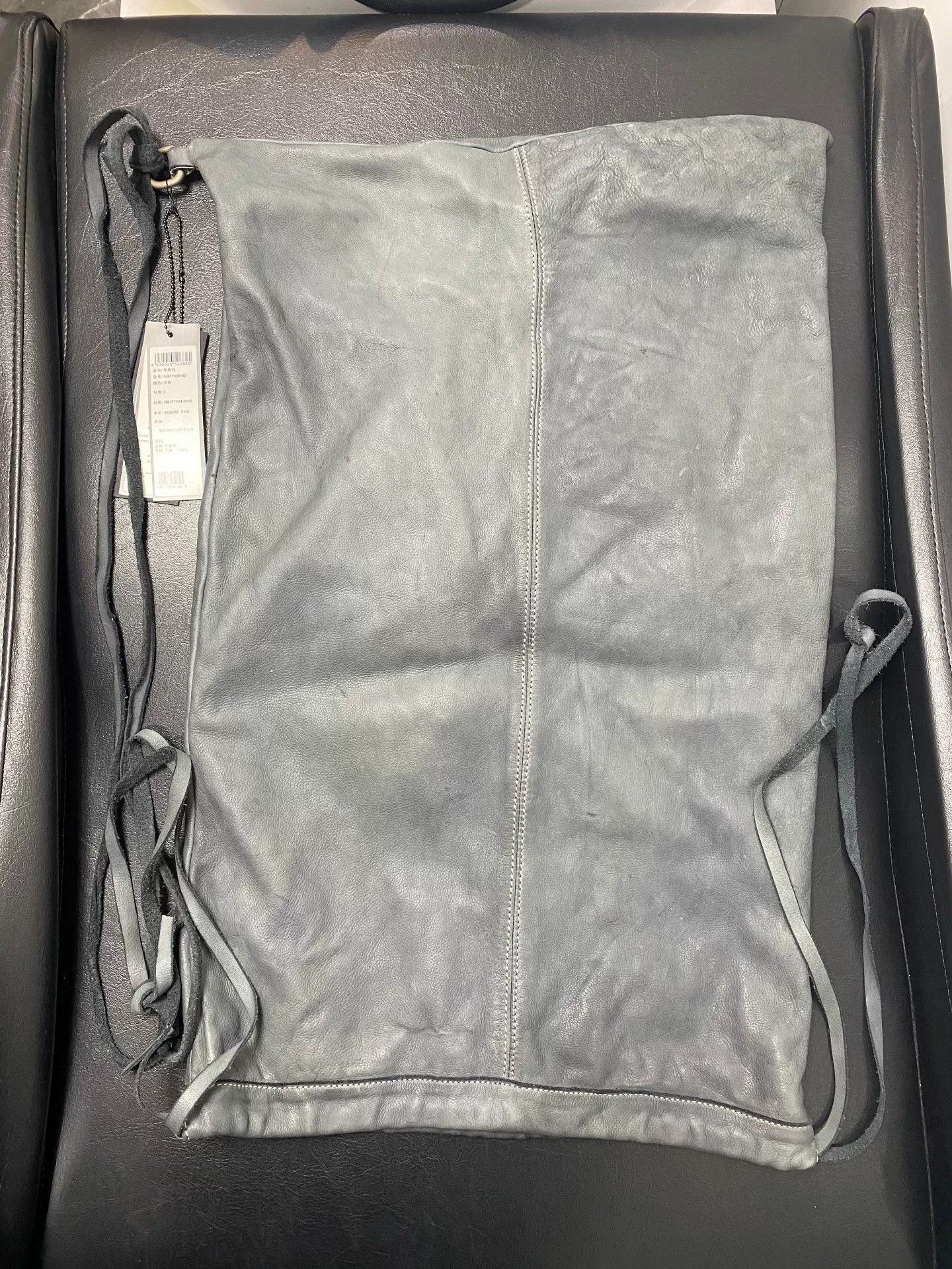 Leon Emanuel Blanck Emanuel Blanck Washed Gray Oversized Pocket Bag Size ONE SIZE - 1 Thumbnail