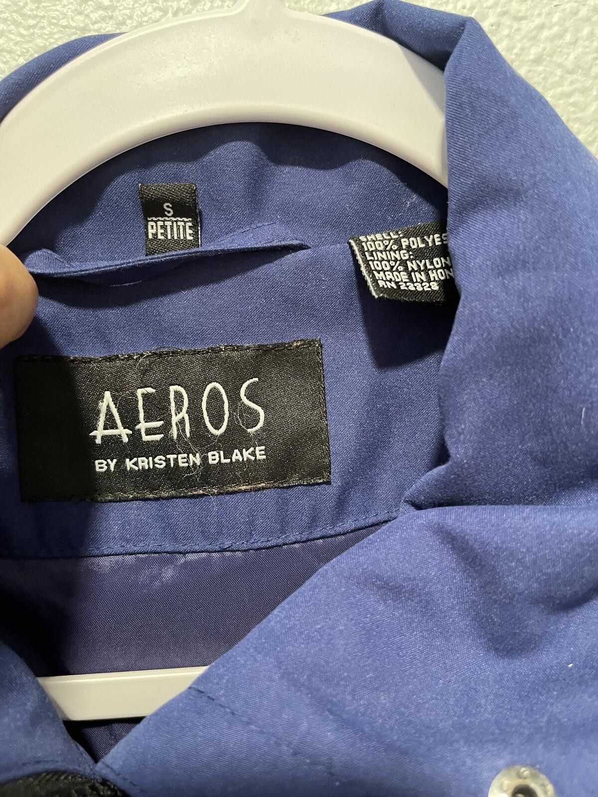 Other Aeros by Kristen Blake Navy Blue Petite Jacket Size S / US 4 / IT 40 - 3 Thumbnail