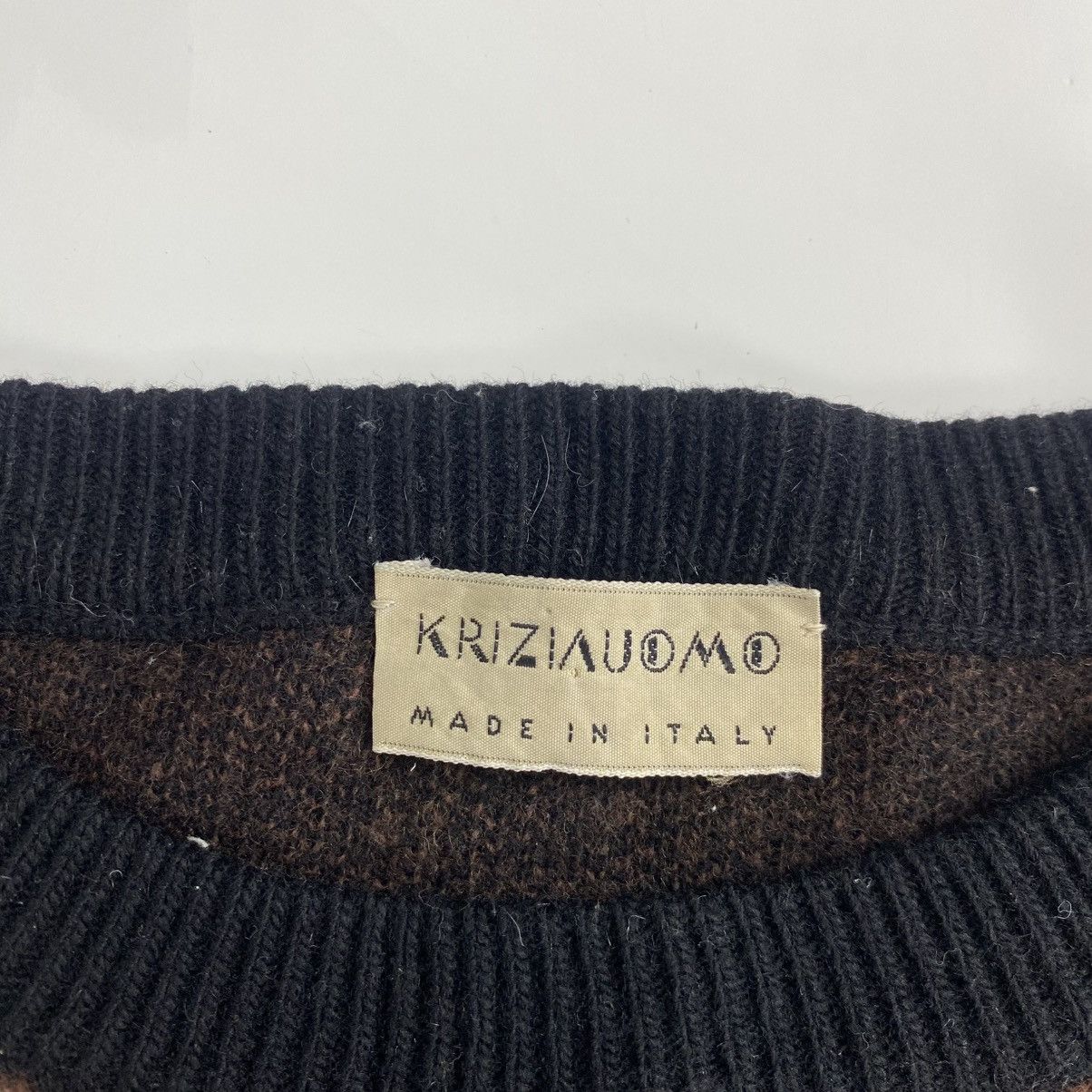 Kenzo × Krizia Uomo × Vintage Krizia Uomo Brown Tiger Designer Sweatshirt Size US M / EU 48-50 / 2 - 4 Thumbnail