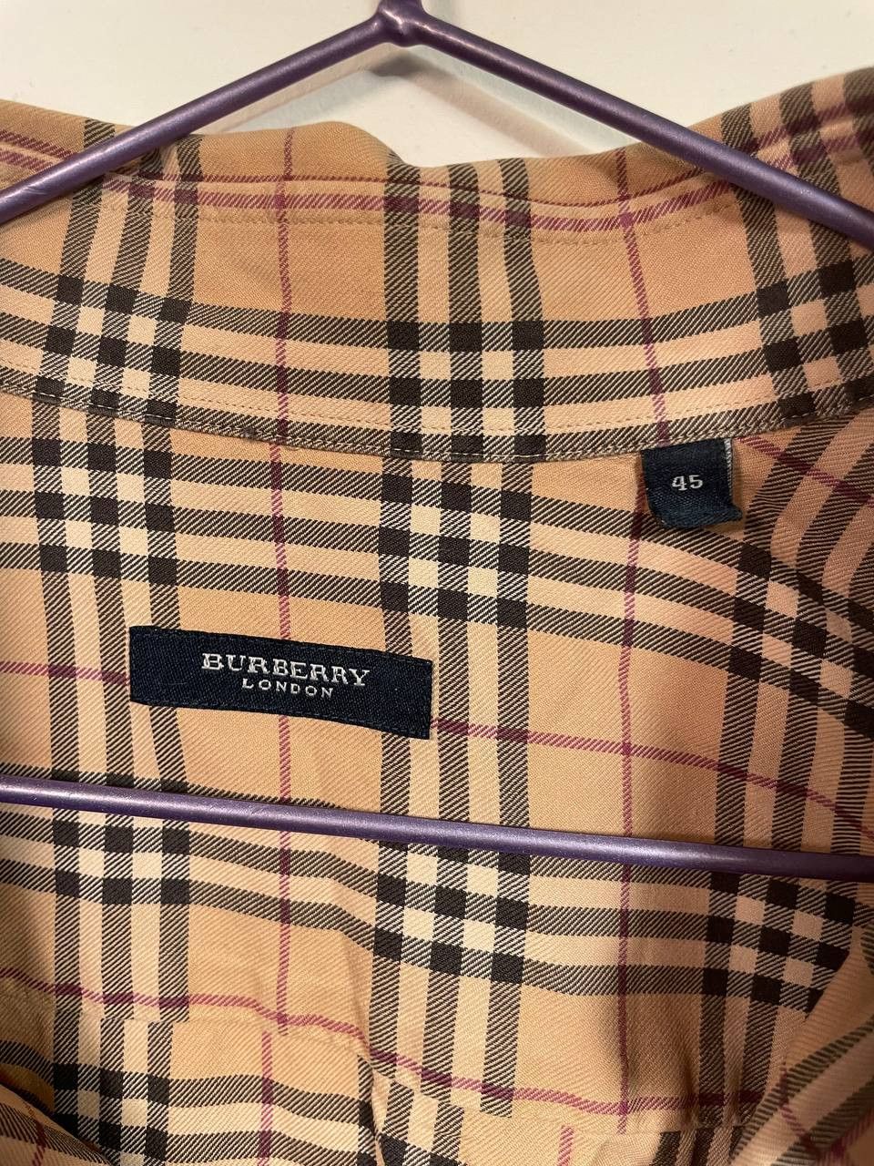 Burberry Burberry Check Shirt Size XL Size US XL / EU 56 / 4 - 2 Thumbnail