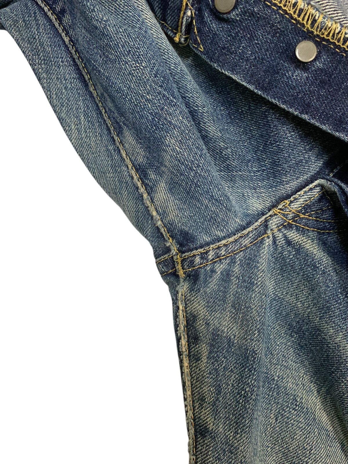 Kapital VINTAGE KAMAKURA SELVEDGE FADED JAPANESE DISTRESSED DENIM Size US 33 - 24 Thumbnail