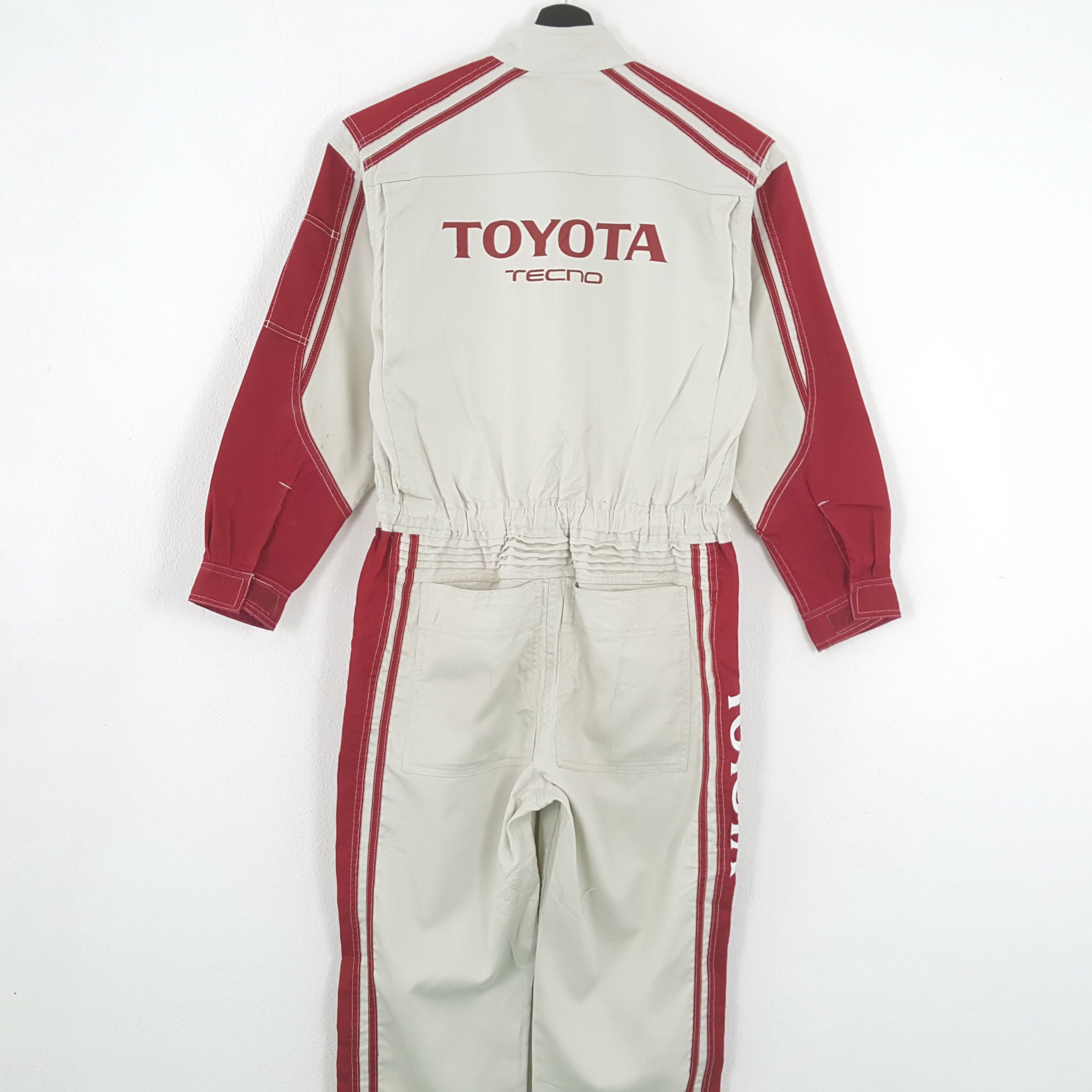Vintage TOYOTA TECNO Japanese Motorsports Coverall JACKET Size US M / EU 48-50 / 2 - 2 Thumbnail