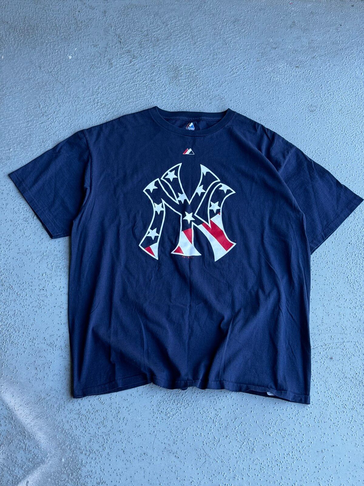 Pre-owned Tee X Vintage Ny Yankees T Shirt Majestic Mlb 2010 In Navy Blue