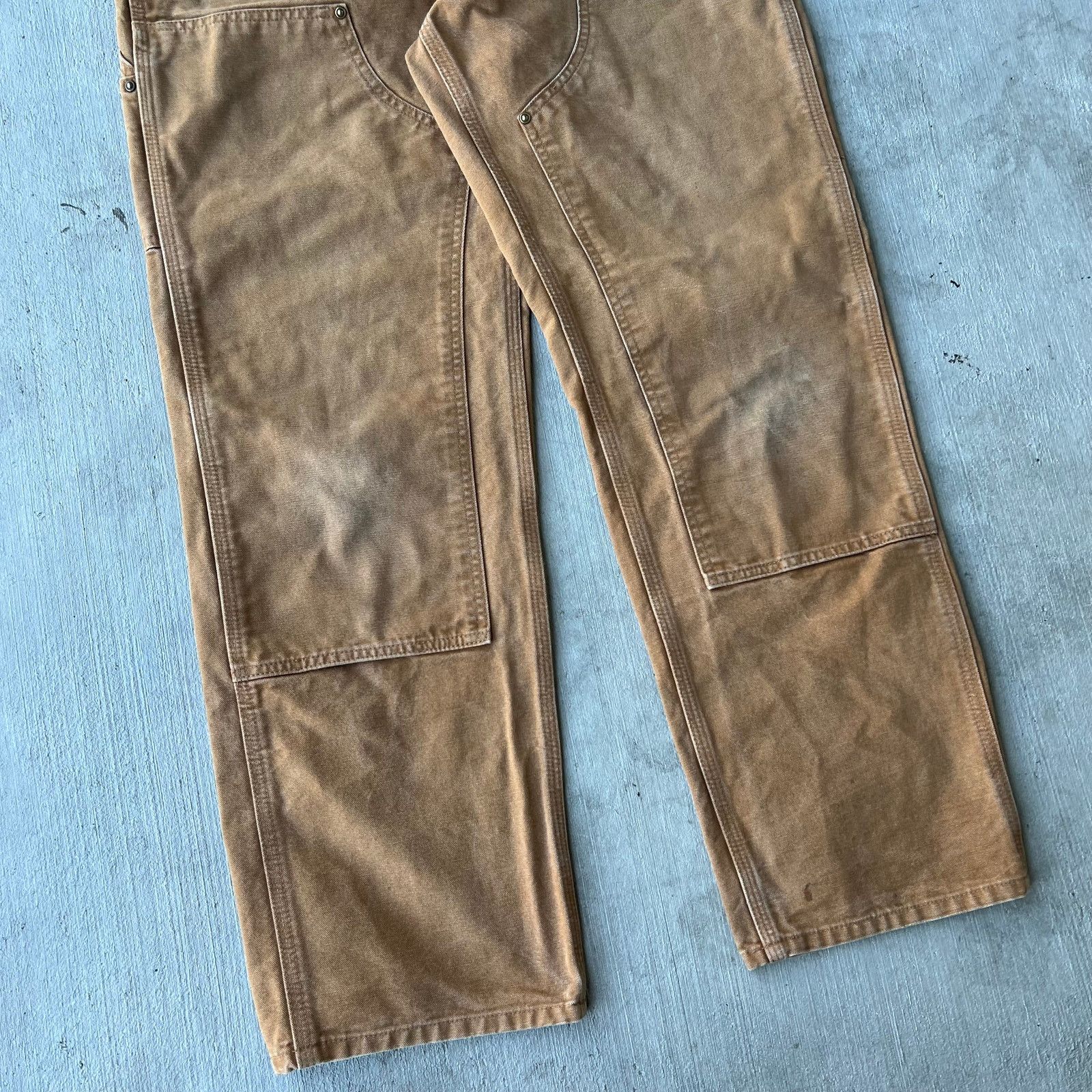 Carhartt × Vintage Carhartt brown double knee work wear carpenter pants Size US 32 / EU 48 - 3 Thumbnail