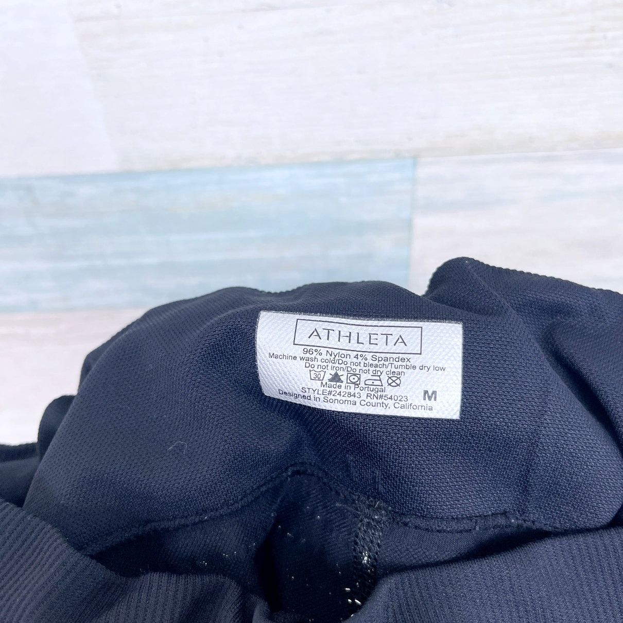 Athleta Athleta Shimmer Stripe Activewear Leggings Black Gray Yoga M Size 27" / US 4 / IT 40 - 5 Thumbnail
