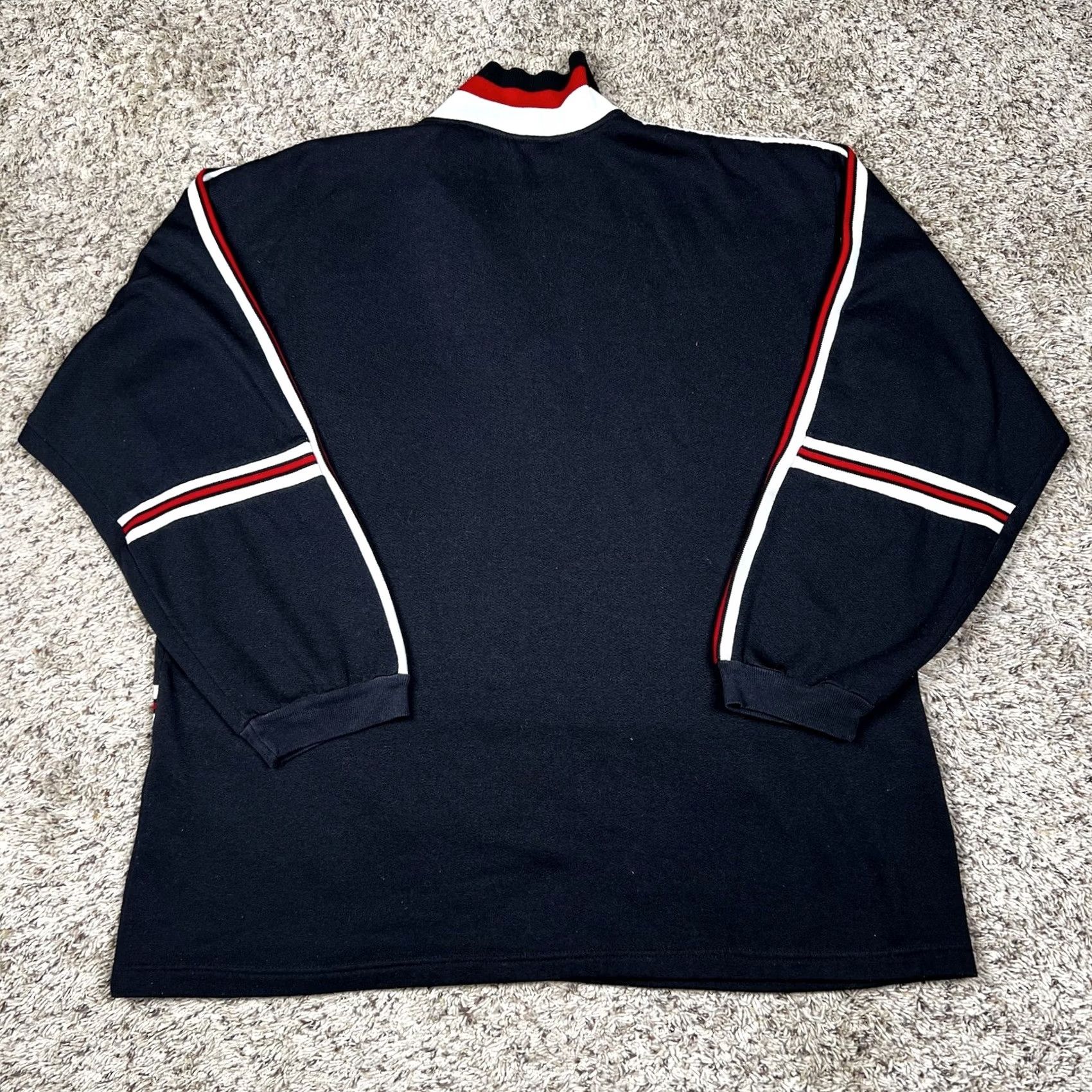 Vintage VINTAGE Chicago Embroidered Henley Neck Pullover Sweatshirt XL Black Mens Sweatshirt 90s 80s 80s 90s Embroidered Logo Made USA Size US L / EU 52-54 / 3 - 2 Thumbnail