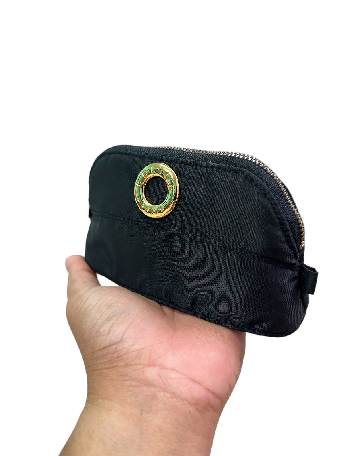 Celine AUTHENTIC CELINE SMALL GOLD RING STORAGE COSMETIC BAG Size ONE SIZE - 5 Thumbnail