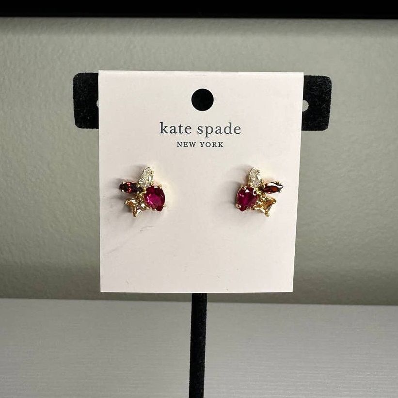 Kate Spade Kate Spade Flying Colors Cluster Red Stud Earrings Grailed