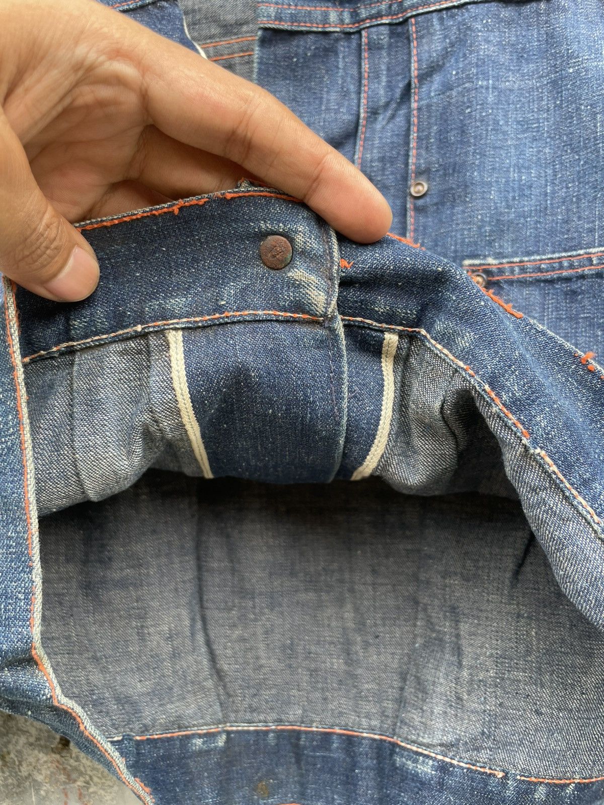 Vintage True 1940!Donut Button Selvedge Union Made WWII Denim Jacket Size US XS / EU 42 / 0 - 10 Thumbnail