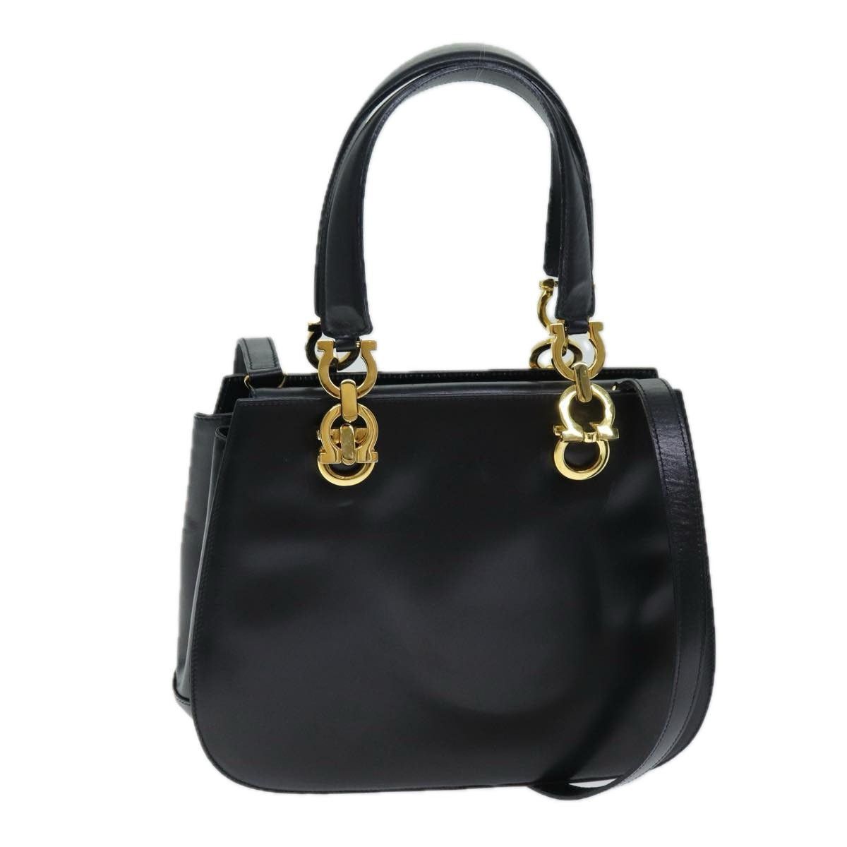 Salvatore Ferragamo Salvatore Ferragamo Hand Bag Leather Black Size ONE SIZE - 1 Thumbnail