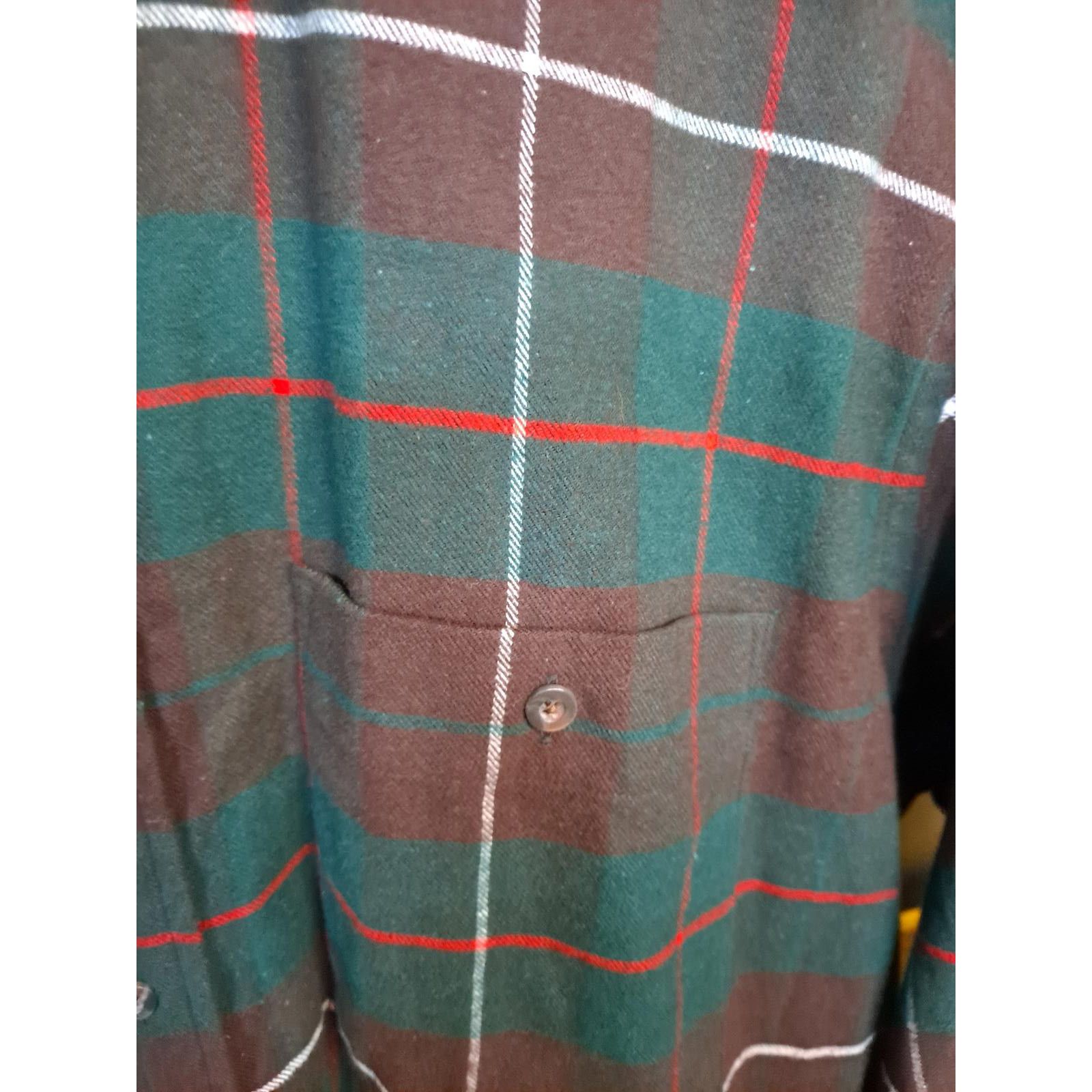 Lands' End Lands End Green, Brown and Red Flannel 100% Cotton Size XL T Size US XL / EU 56 / 4 - 2 Thumbnail