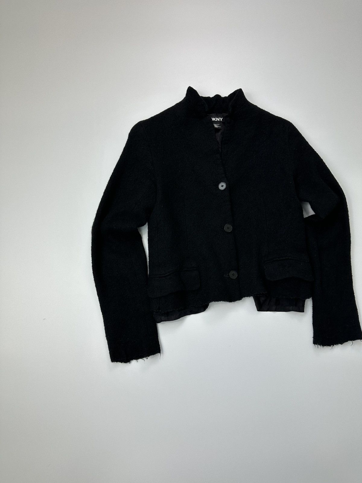 DKNY DKNY Wool Blazer Black Made In Korea Size L / US 10 / IT 46 - 2 Thumbnail