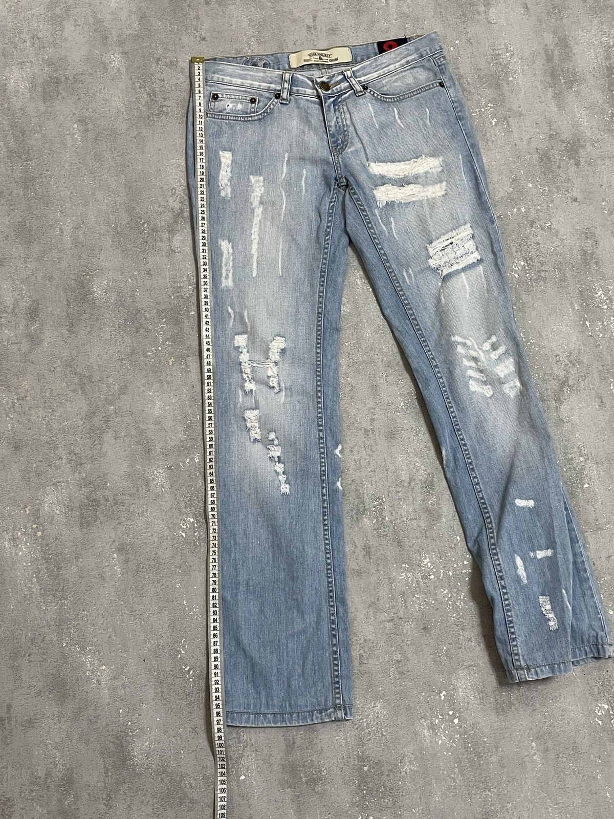 Dolce & Gabbana Vintage Dolce&Gabbana Y2K Archive Distressed Denim Jeans Size 30" / US 8 / IT 44 - 18 Thumbnail