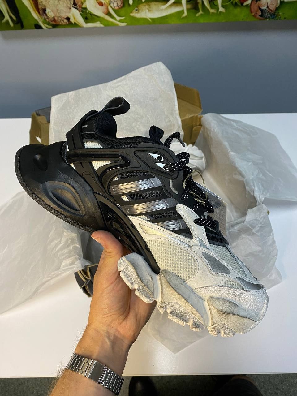 Adidas Adidas Xlg Runner Deluxe Black/Grey Split/Silver Gray Size US 8 / IT 38 - 1 Thumbnail