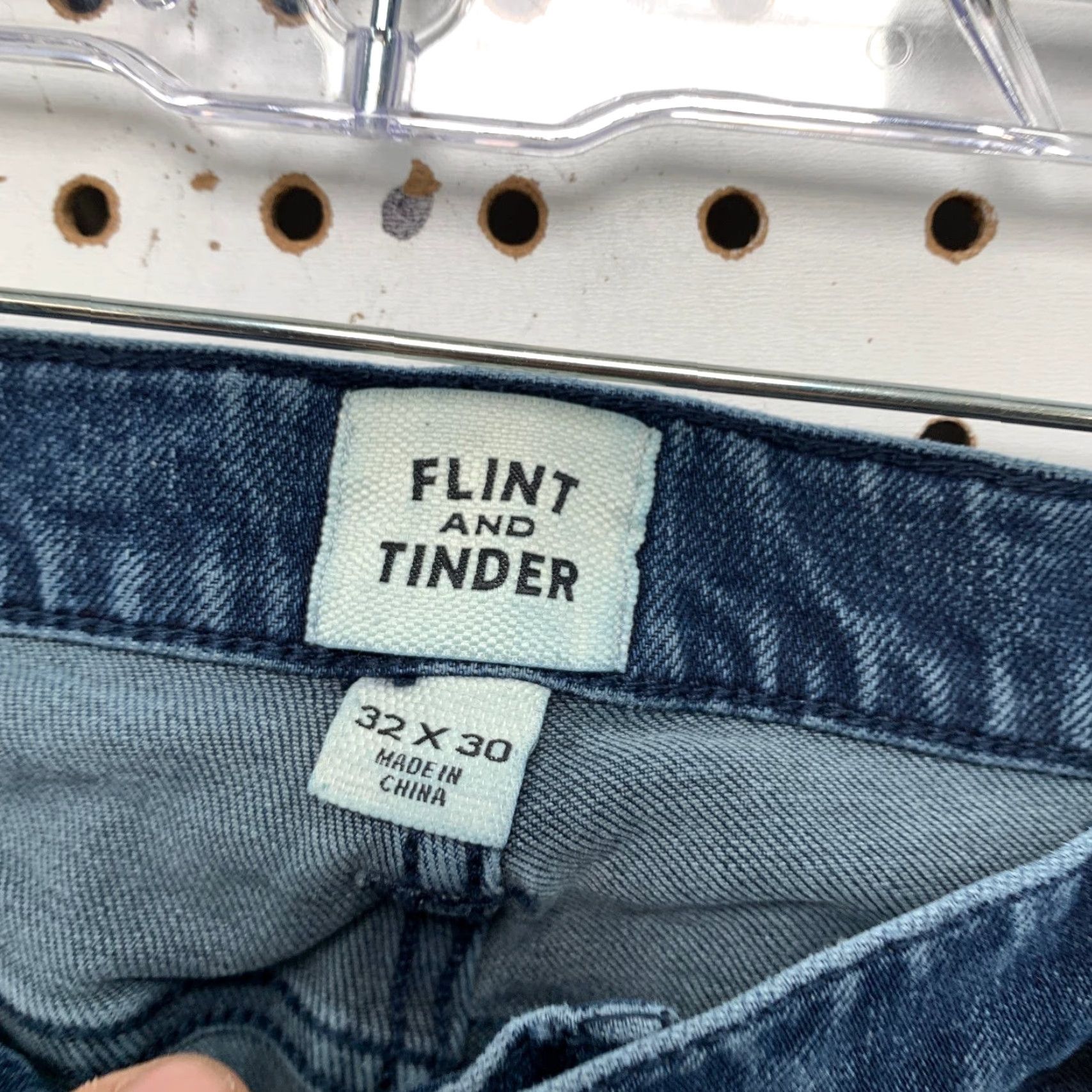 Flint And Tinder Flint and Tinder Denim Jeans Mens Size 33x27 Blue Straight Fit 32x30 Size US 32 / EU 48 - 5 Thumbnail