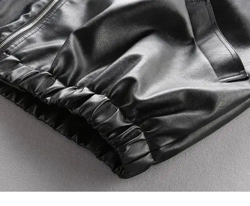 Soul Revolver Oversized waterproof PU leather Jacket zipper loose y2k Size US L / EU 52-54 / 3 - 9 Thumbnail