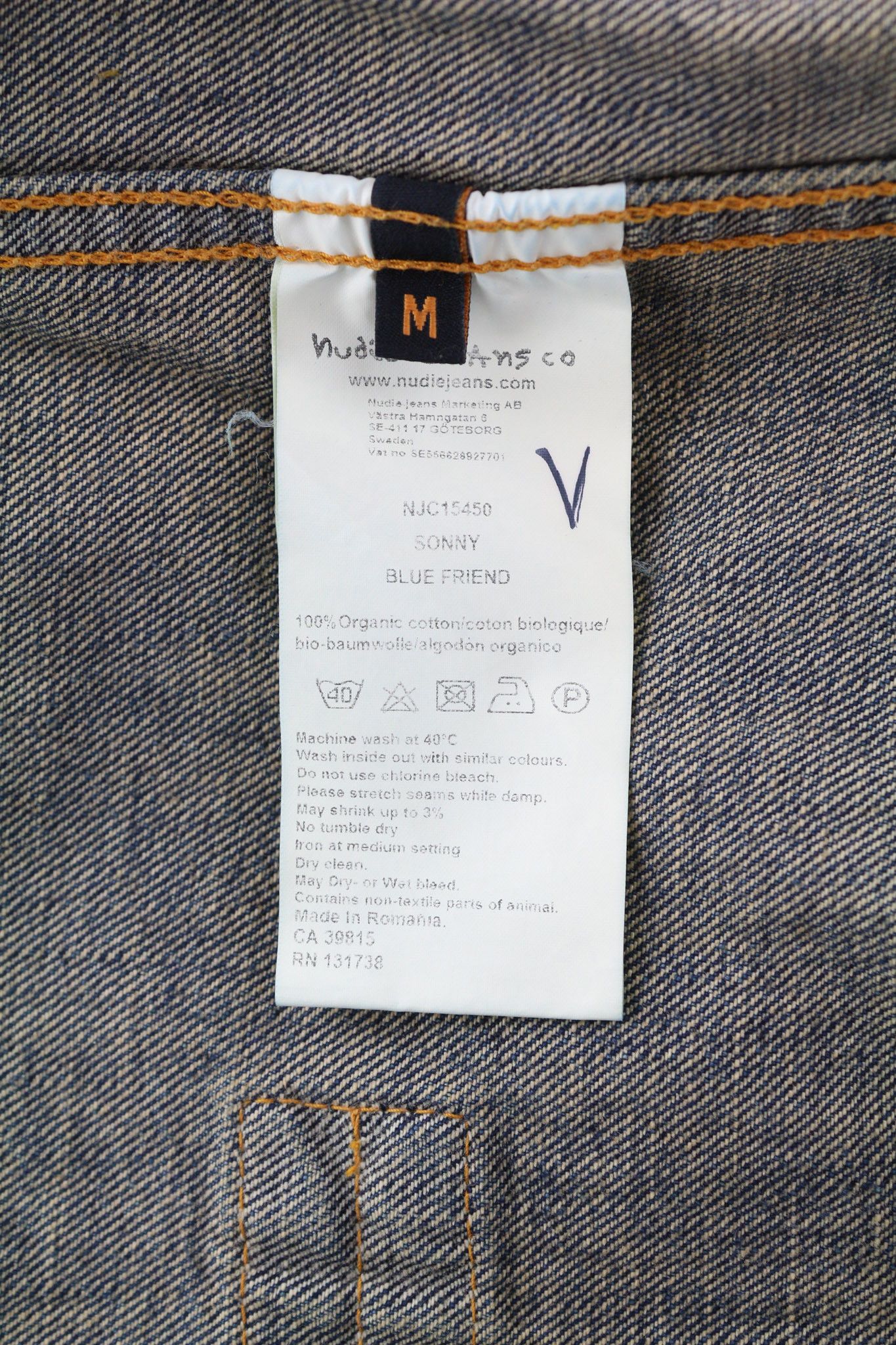 Nudie Jeans SONNY BLUE FRIEND M Washed Blue Denim Jacket 80786 Size US M / EU 48-50 / 2 - 7 Thumbnail