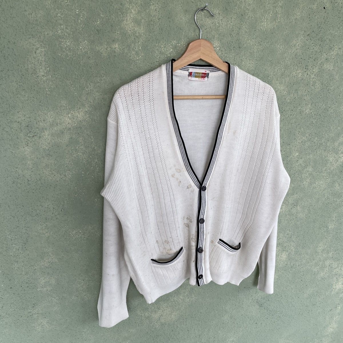 Aran Isles Knitwear Vintage Japanese Brand Dirty Cardigan Cable Knit Sweater Size US M / EU 48-50 / 2 - 3 Thumbnail