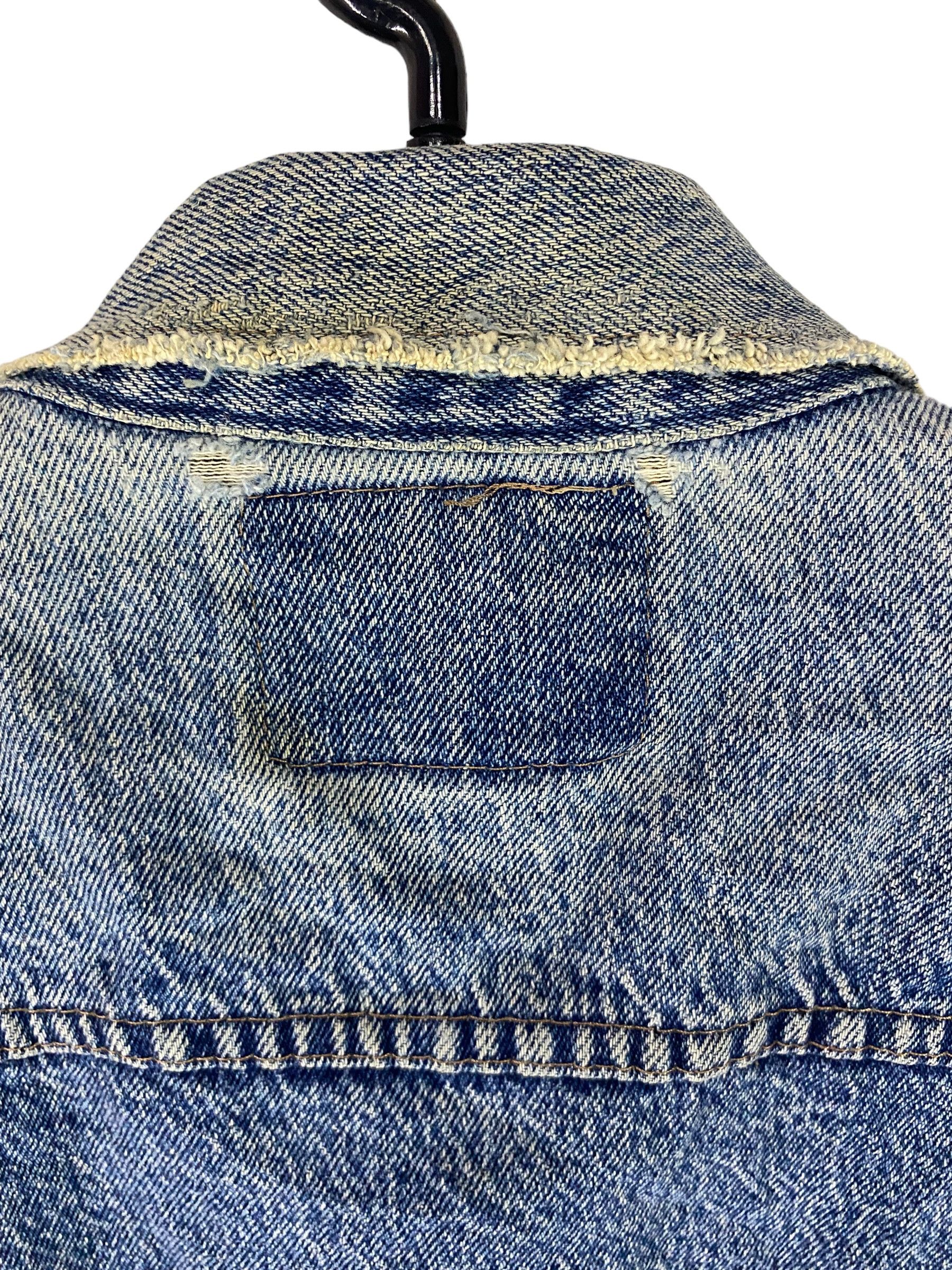 Vintage × Wrangler 90s Wrangler 15 Ozdistressed denim jacket Size US L / EU 52-54 / 3 - 12 Thumbnail