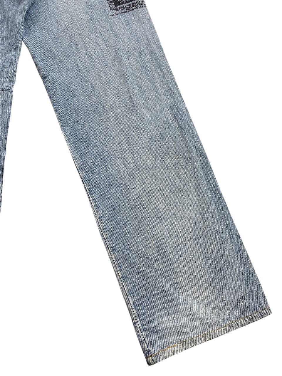 Japanese Brand 2000's In The Attic Poem All Over Print Washed Denim Size US 30 / EU 46 - 16 Thumbnail
