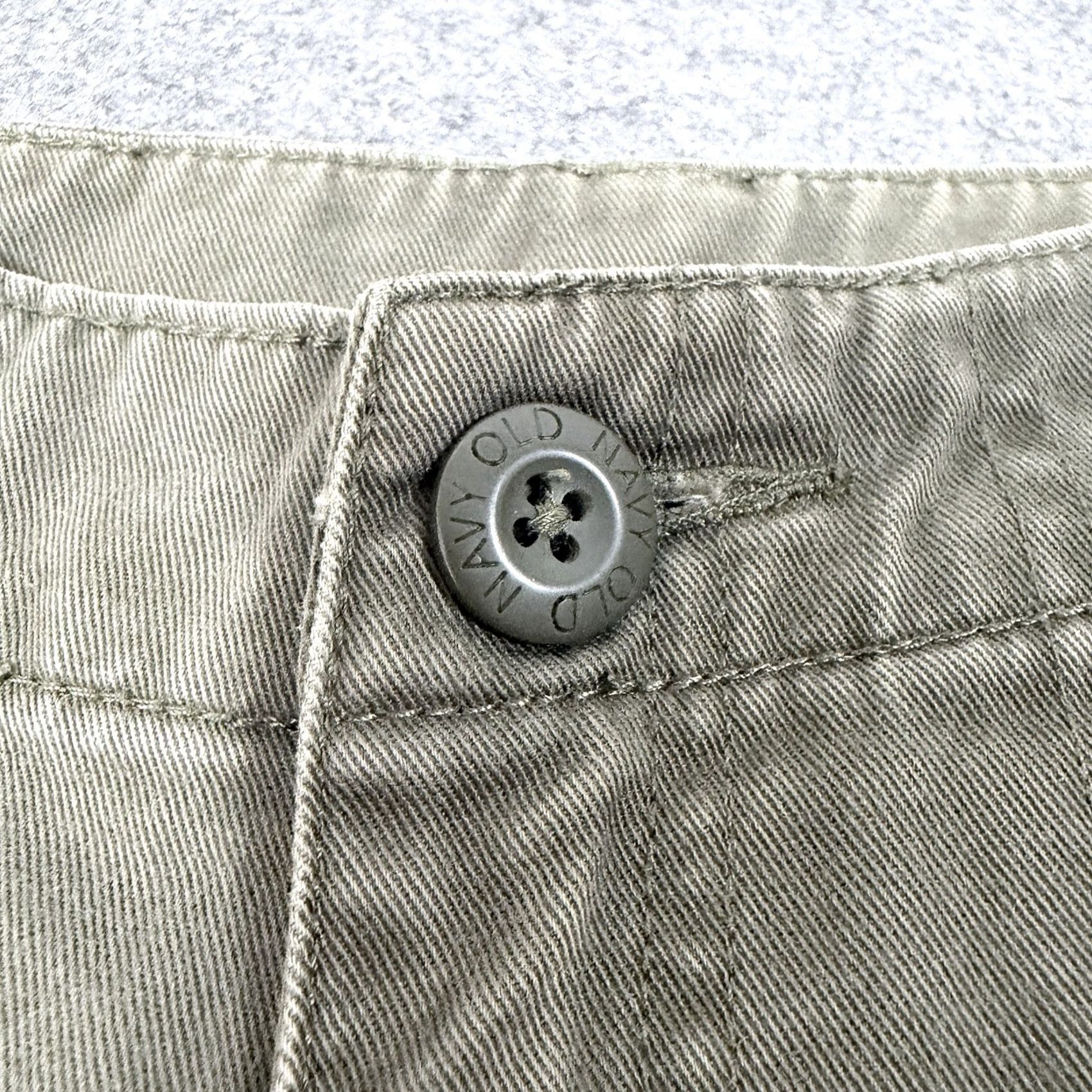 Old Navy Old Navy Casual Outdoor Pull-On Pants Women's Regular 4 Green Cotton Twill Pockets Relaxed Straight Khakis Modern 80s 90s USA Mens Girls Size 27" / US 4 / IT 40 - 3 Thumbnail
