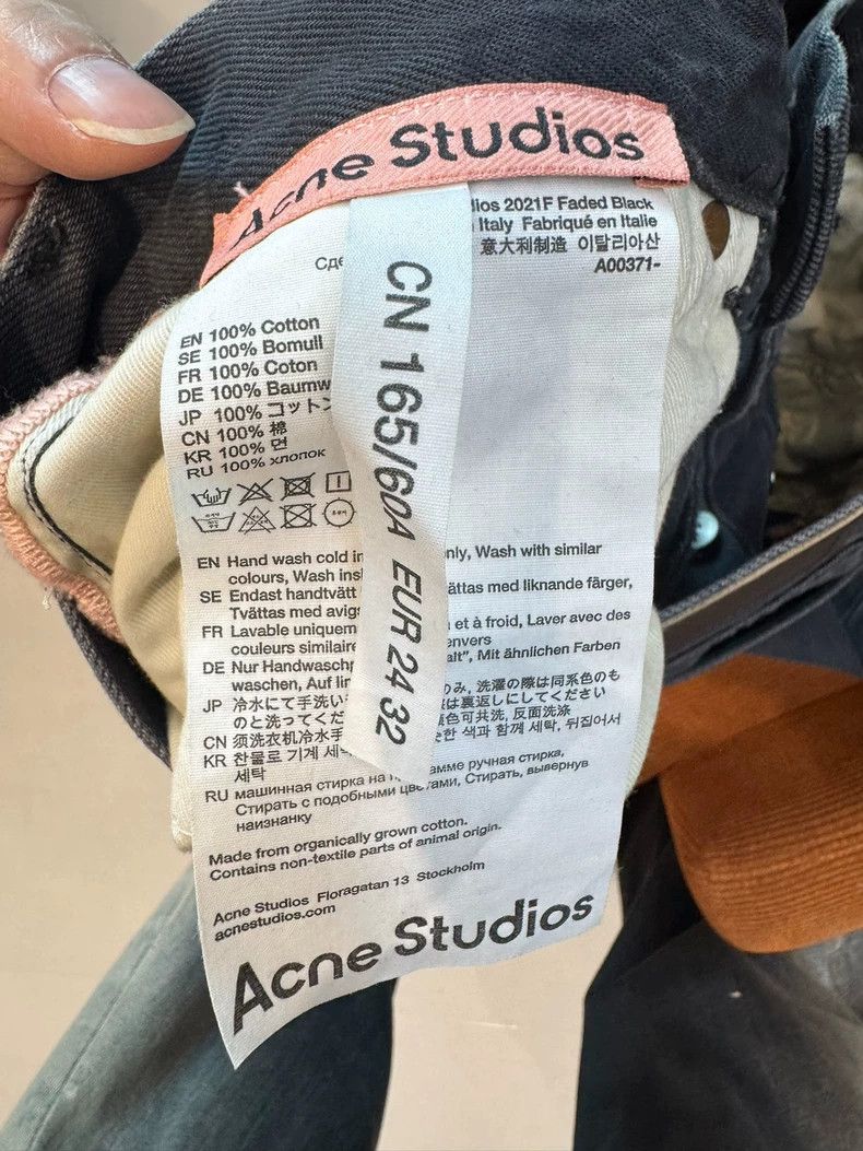 Acne Studios Acne Studios Dark grey heavy industry washed label mid-wai Size US 32 / EU 48 - 5 Thumbnail