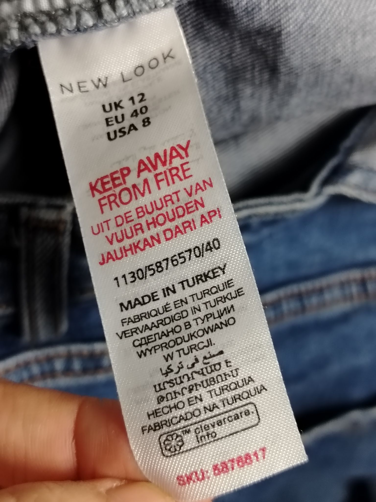 New Look Pre-Loved Denim Dungarees Womens UK 12 Blue High Bib Leg Size XL / US 12-14 / IT 48-50 - 6 Thumbnail