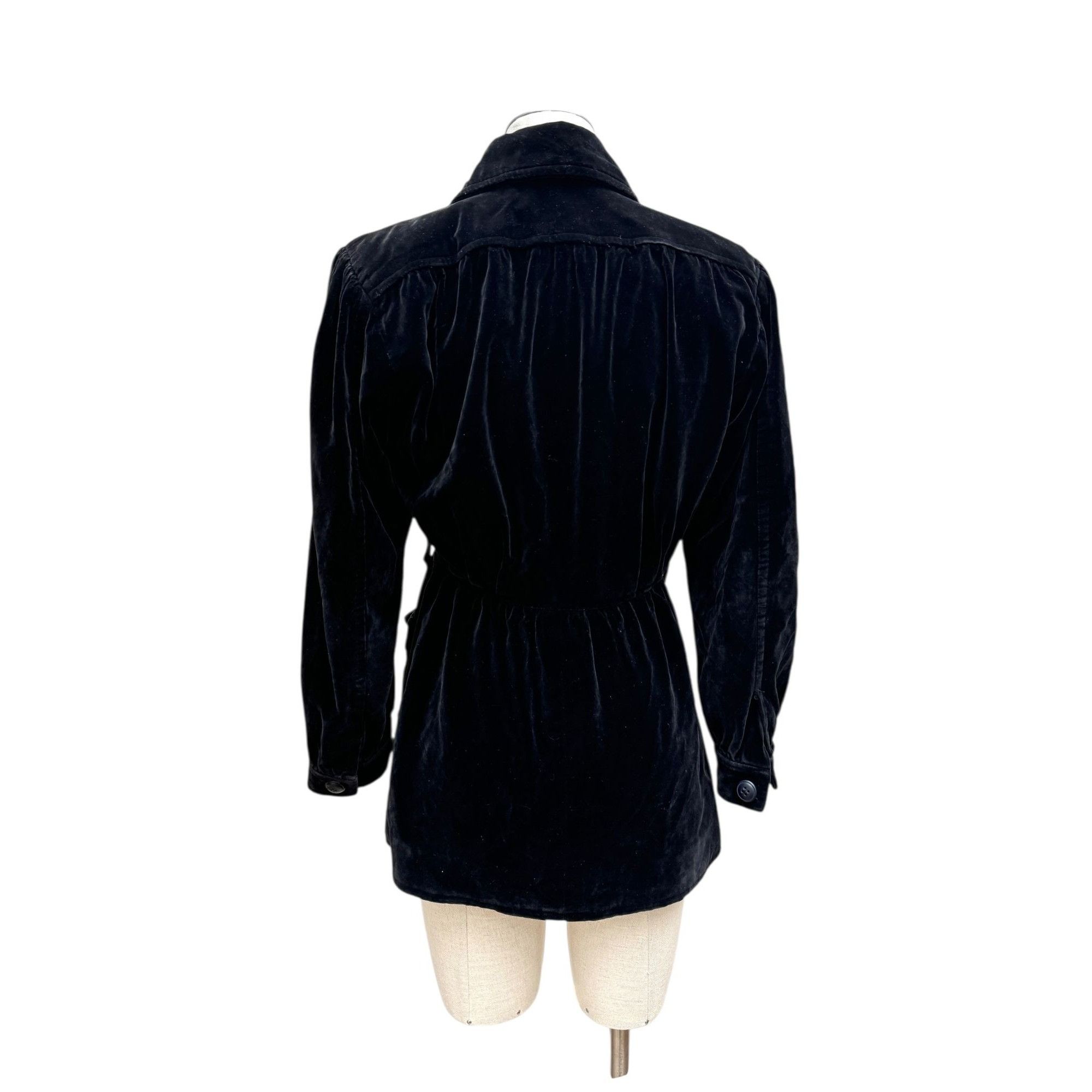 Saint Laurent Paris Black Velvet Jacket Size M / US 6-8 / IT 42-44 - 4 Thumbnail