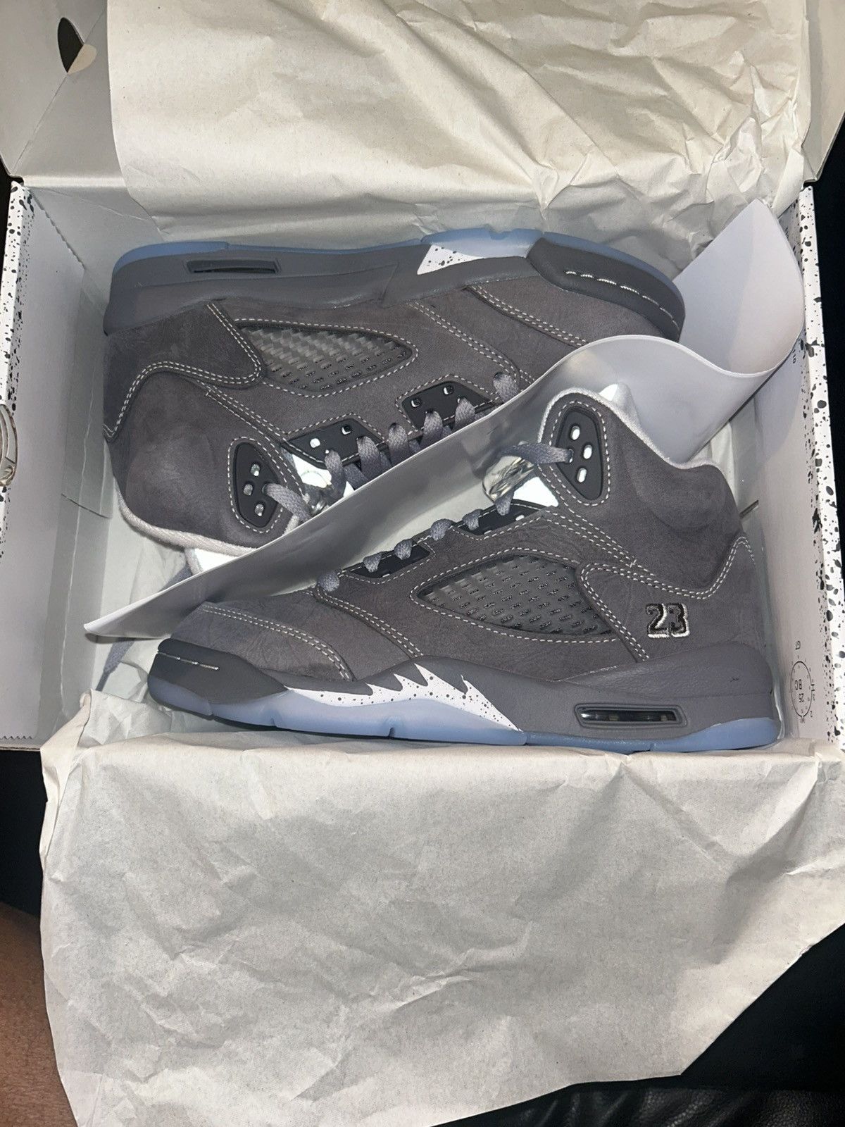 Jordan Brand Nike air jordan 5 wolf grey edition (sz-4) Brand New Size US 4 / IT 34 - 2 Thumbnail