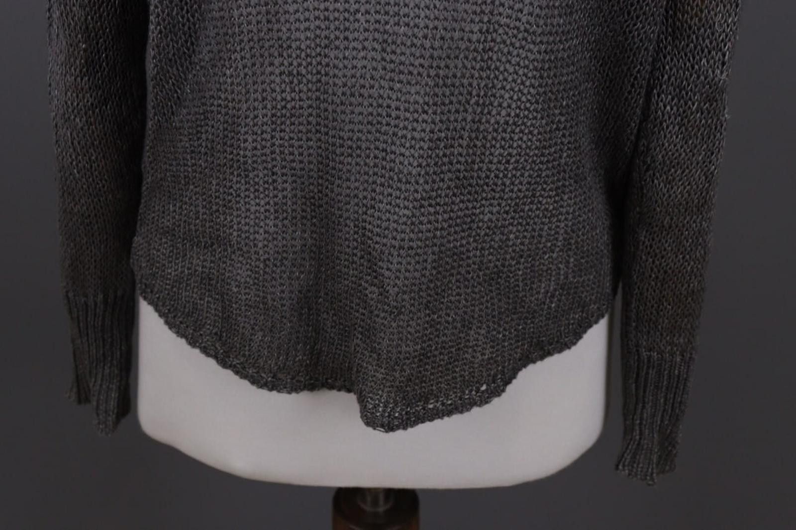 Denim & Supply Ralph Lauren Denim & Supply Ralph Lauren Gray Crochet Knit Sweater Size S Size S / US 4 / IT 40 - 10 Thumbnail