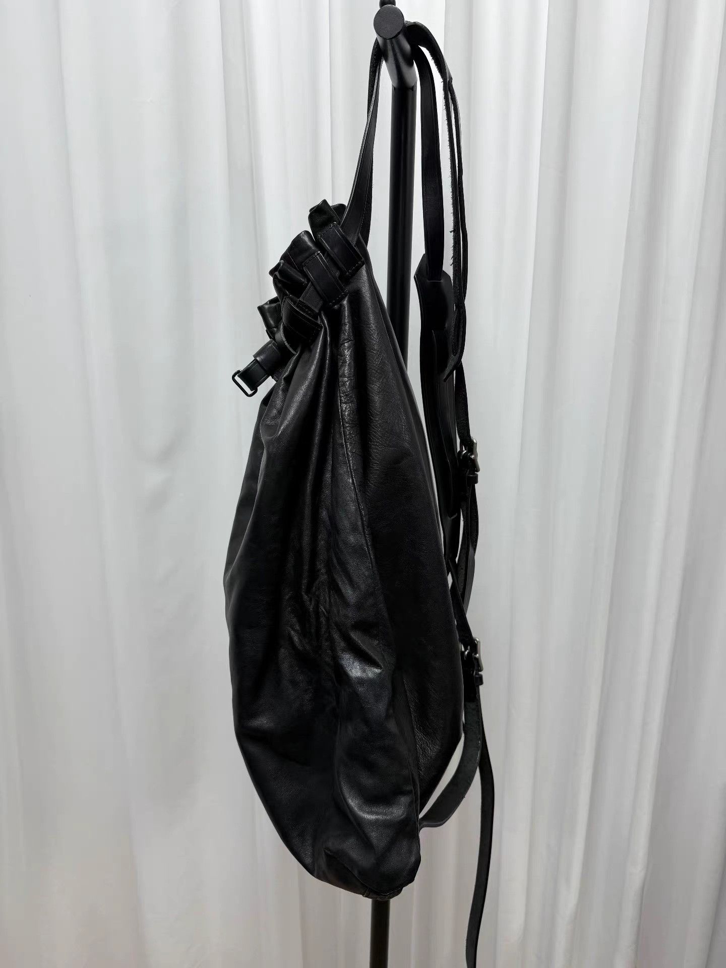 Yohji Yamamoto Yohji Yamamoto Leather Horsehide Backpack K20 Size ONE SIZE - 1 Thumbnail