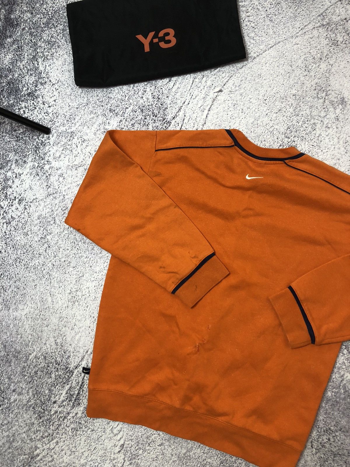 Nike × Vintage Vintage men’s sweater Nike drill big logo Size US M / EU 48-50 / 2 - 13 Thumbnail
