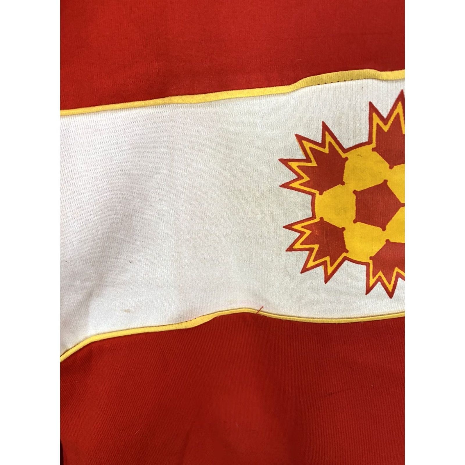 Umbro VINTAGE Umbro Baltimore Blast Hoodie Sweatshirt Pullover L Red White Mens Size US L / EU 52-54 / 3 - 6 Thumbnail