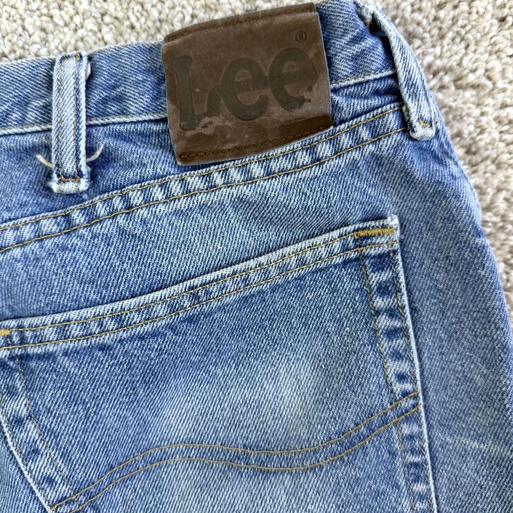 Lee Lee Regular Fit Jeans Mens 36x29 Medium Wash Blue Denim Straight Casual Size US 36 / EU 52 - 7 Thumbnail