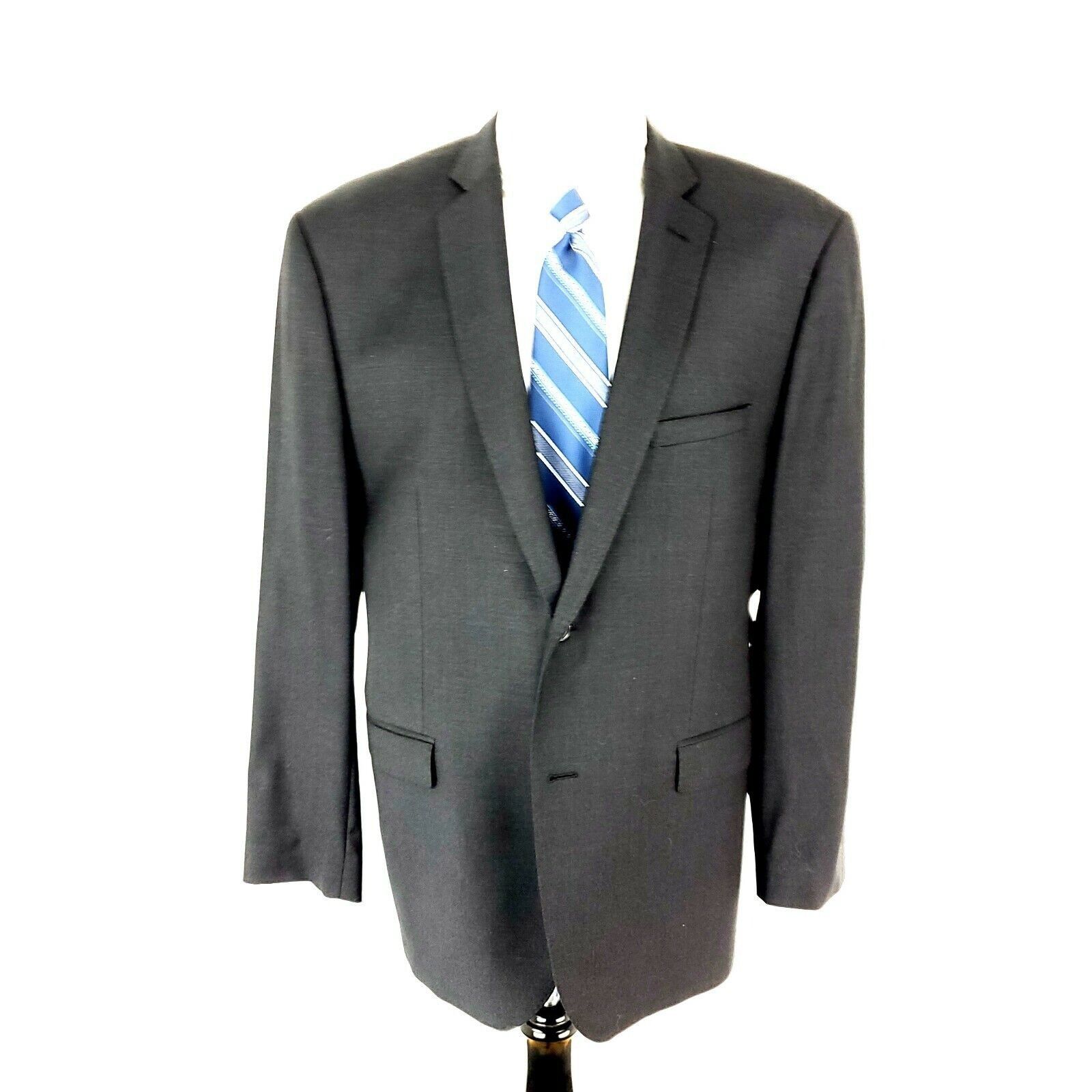 Joseph Abboud Joseph Abboud Wool 2 Button Blazer 46R Gray Slim Fit 48R Size 46R - 3 Thumbnail