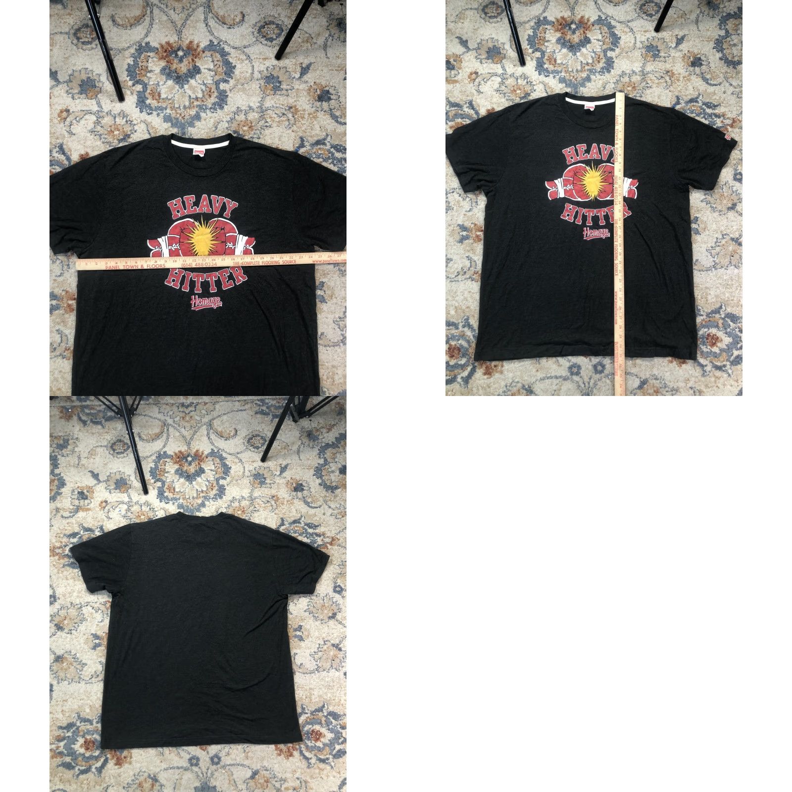 Vintage Homage Heavy Hitter Shirt Mens 2XL Gray Boxing Gloves Graphic Tee Soft Crewneck Size US XXL / EU 58 / 5 - 8 Thumbnail