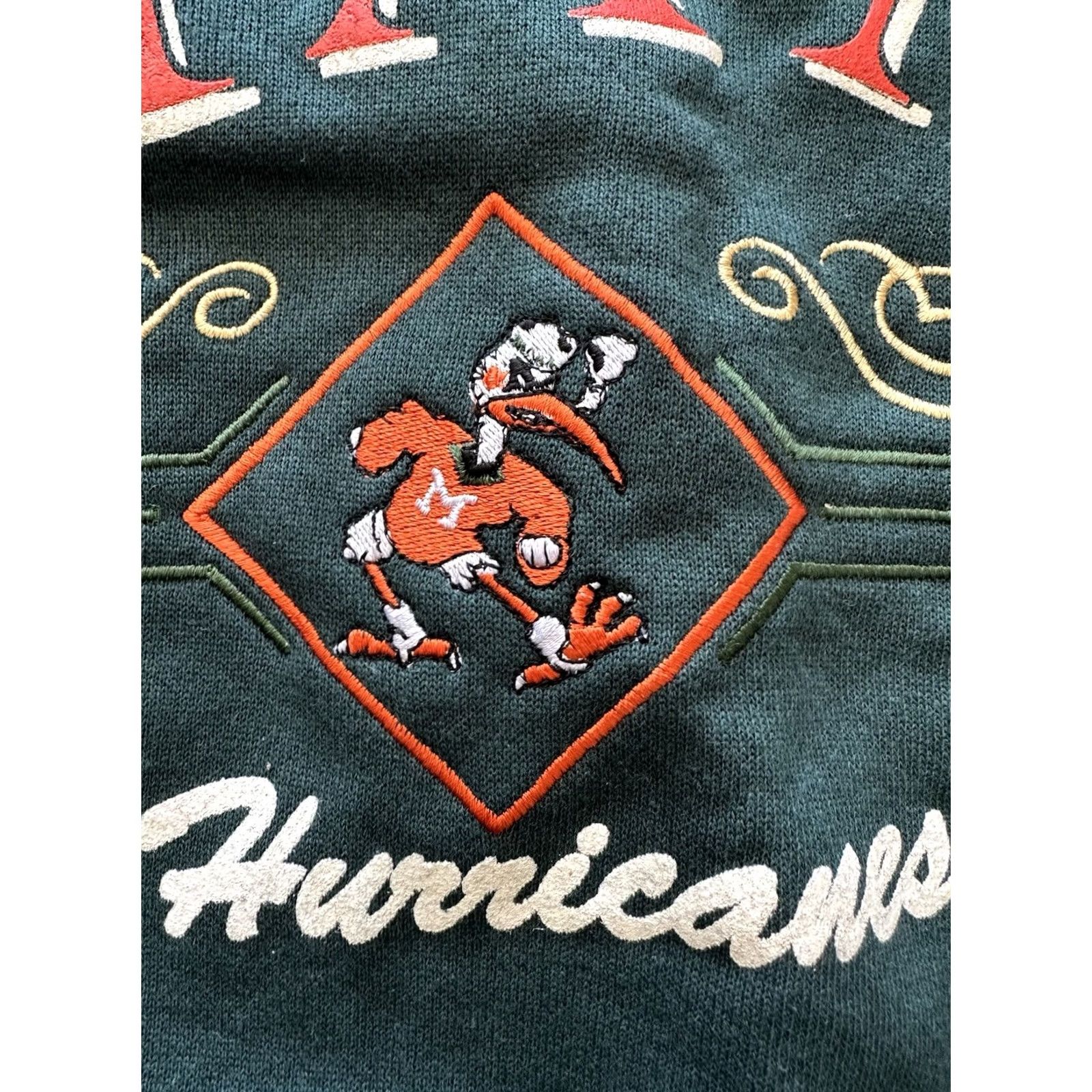 Starter VINTAGE Starter Miami Hurricanes Sweatshirt XL Embroidered 1990s RARE New W/Tags Size US XL / EU 56 / 4 - 3 Thumbnail