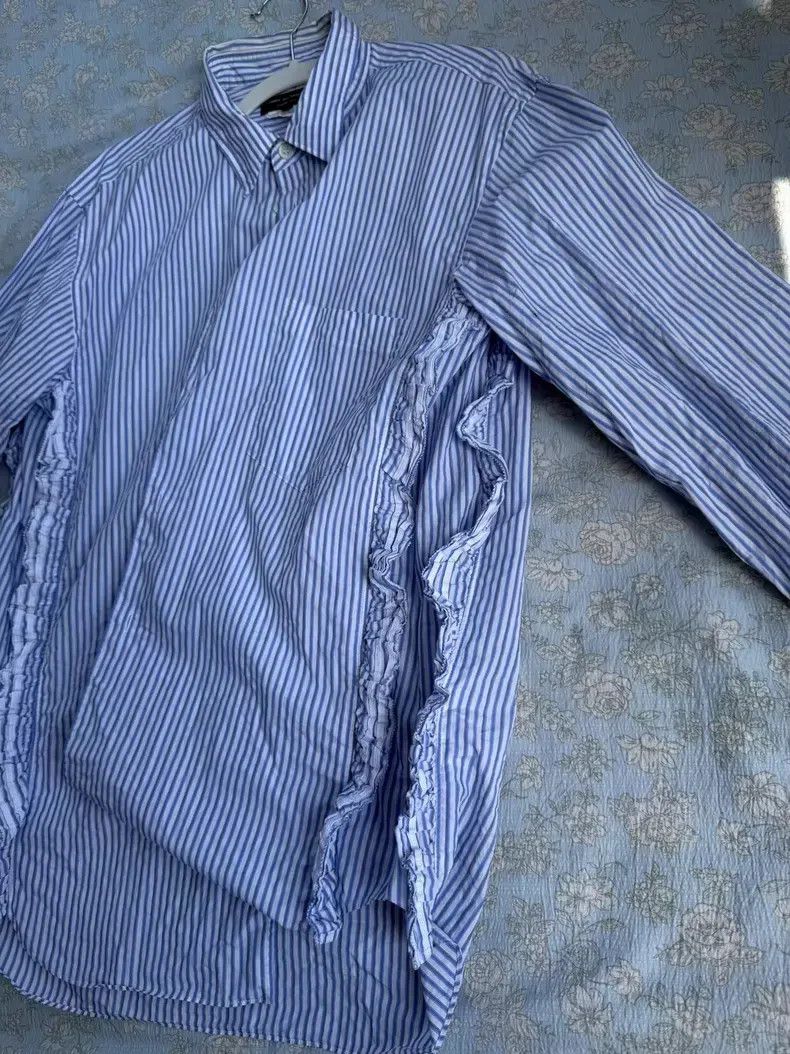 Comme des Garcons Comme Des Garcons Striped Moxie Lace Long Sleeve Shirt Size US S / EU 44-46 / 1 - 5 Thumbnail