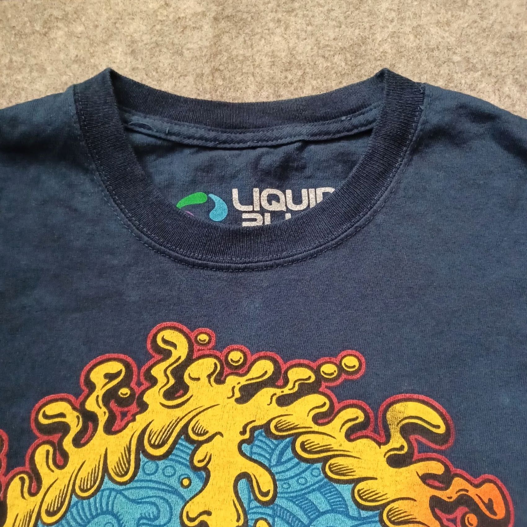 Liquid Blue Liquid Blue Peace Amoeba T Shirt Mens Medium Multicolor Tie Dye Short Sleeve Size US M / EU 48-50 / 2 - 6 Thumbnail